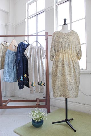 【未使用】ミナペルホネン　 hoshi*hana bird コート 京都店7周年 未使用】ミナペルホネン hoshi*hana bird コート 京都店7周年