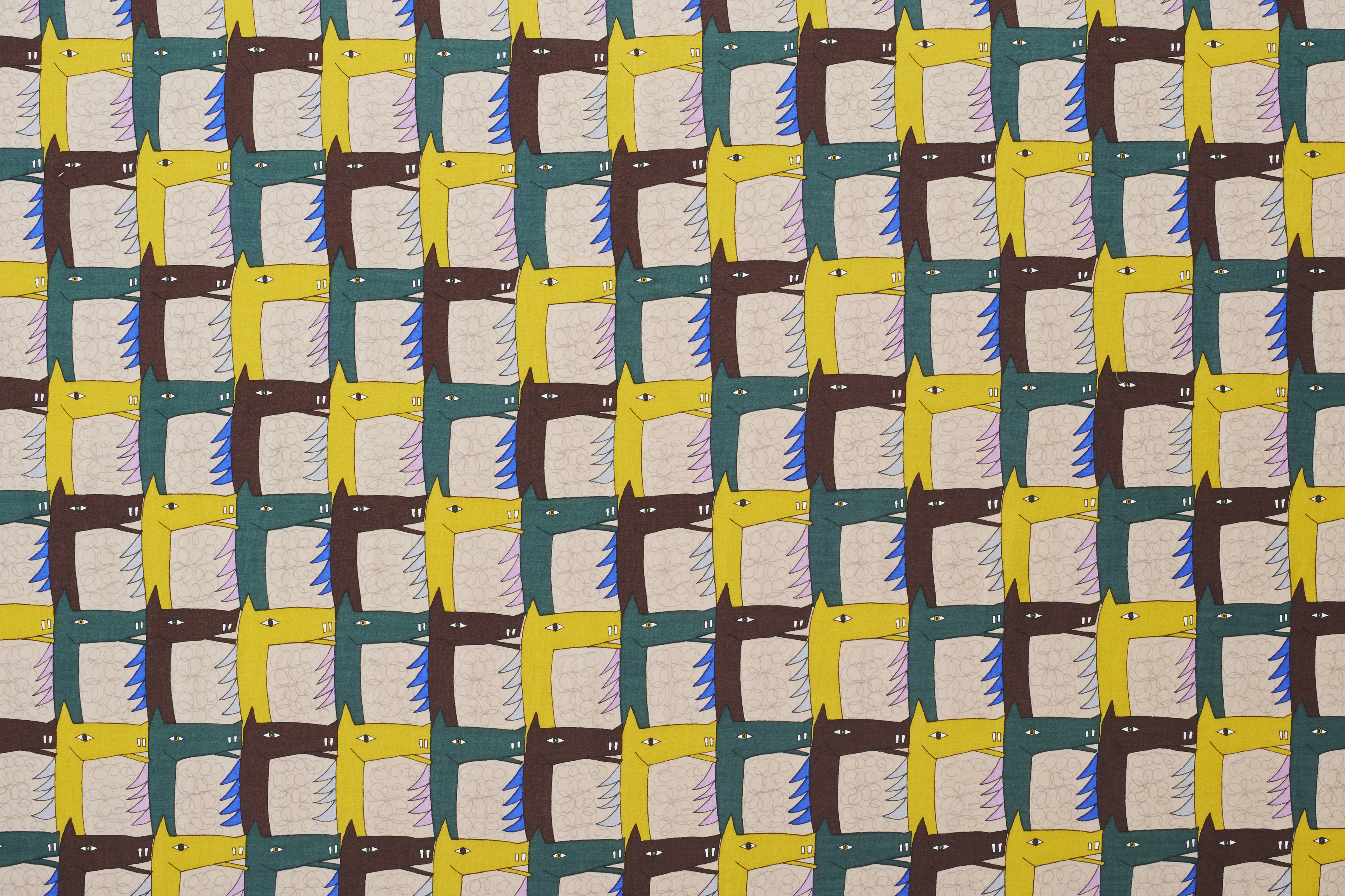 ミナペルホネン/thoroughbredサラブレットネイビー/ロングミニラウンド