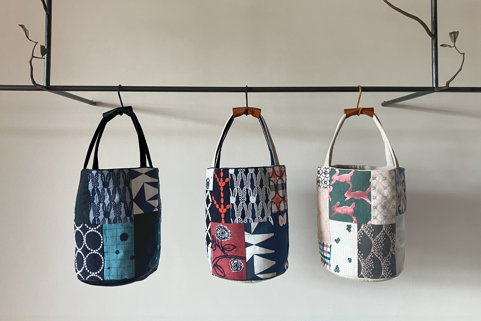 【1538】パッチワーク バケツバッグ＊ミナペルホネン bucket bag・basket bag 発売のお知らせ。4月9日～ - minä perhonen