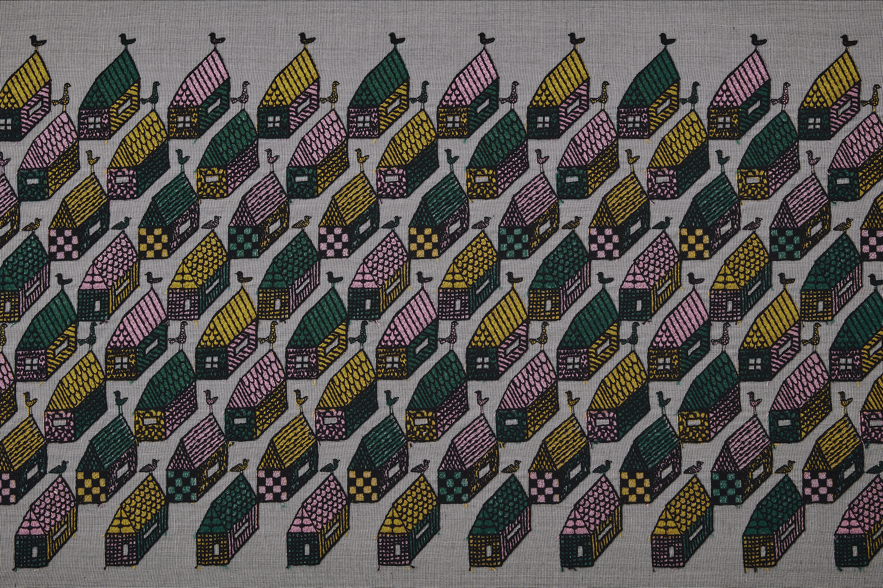 ミナペルホネン　village ワンピース　38 mina perhonen - ミナペルホネン village ワンピースの通販 by