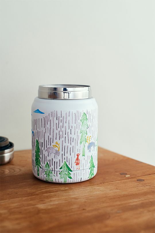 mina perhonen サーモマグ　フルッター柄 one day” thermo mug 発売のお知らせ。12月8日〜 - minä perhonen