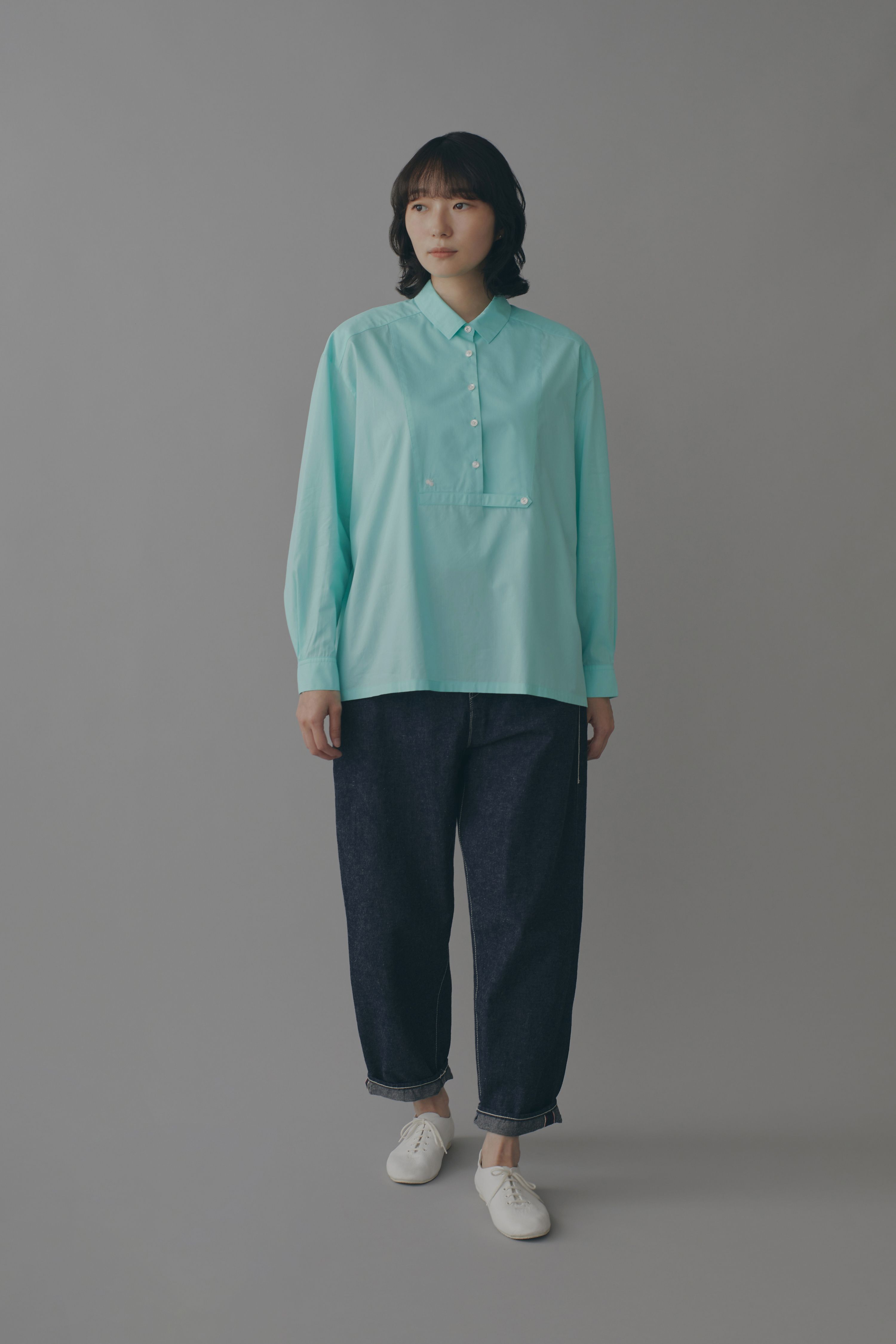 ミナペルホネン ネウトラーリ mina perhonen neutraali *usuva コットンニットプルオーバー*38ダークグレー(33-2411-578)【82L42】 ミナペルホネン mina perhonen nami プリントカットソープル