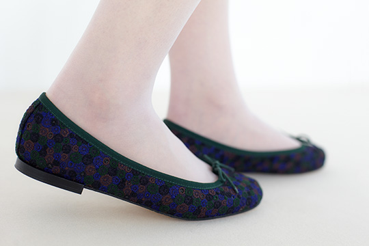 レペット ミナペルホネン サンドリオン 37 1/2 23.6cm ブラック skyful サンドリオン - minä perhonen