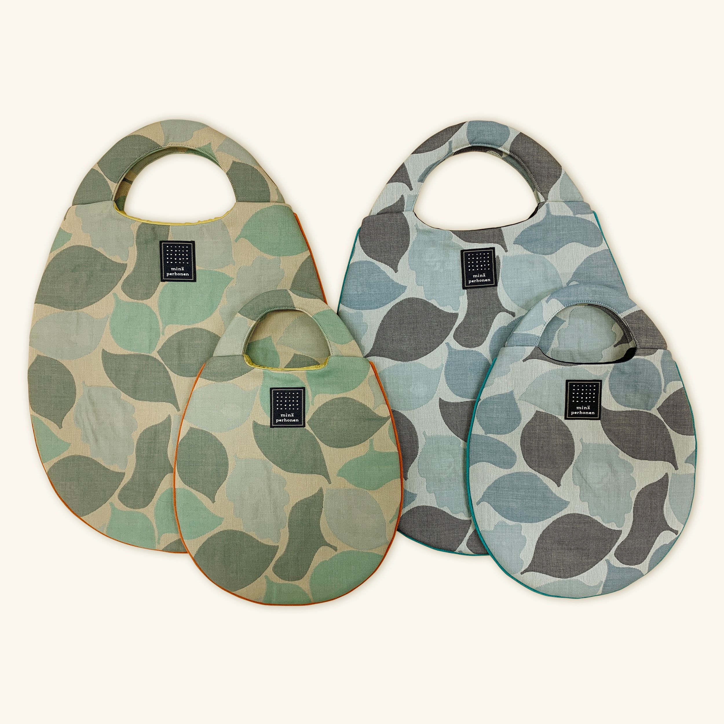 m*！様 【完売品】ミナペルホネン エッグバッグ　トトロ　ブルー トトロがかくれんぼ egg bag／uzura bagby minä perhonen - 三鷹