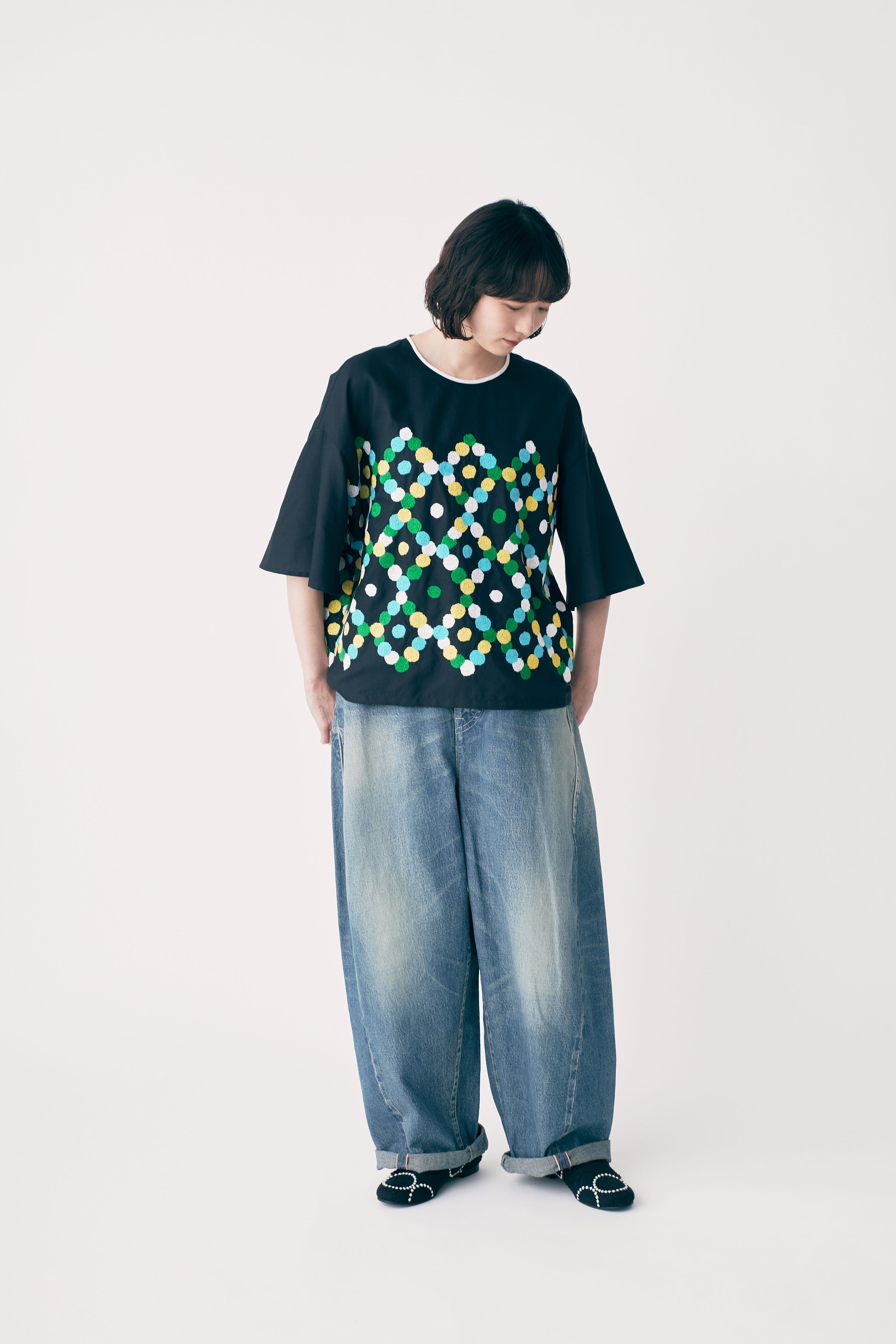 土日限定お値下げ⭐︎ミナペルホネンpot-au-feu×tarteドレス38⭐︎