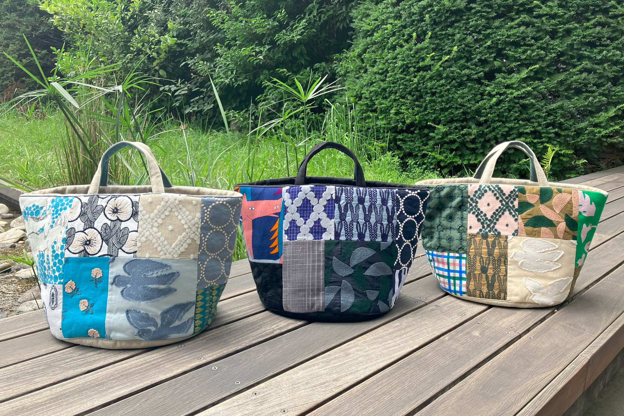 ミナペルホネン バケットバッグ バケツ型トート リバティ生地 スリーピングローズ bucket bag / basket bag発売のお知らせ。7月13日~ - minä perhonen