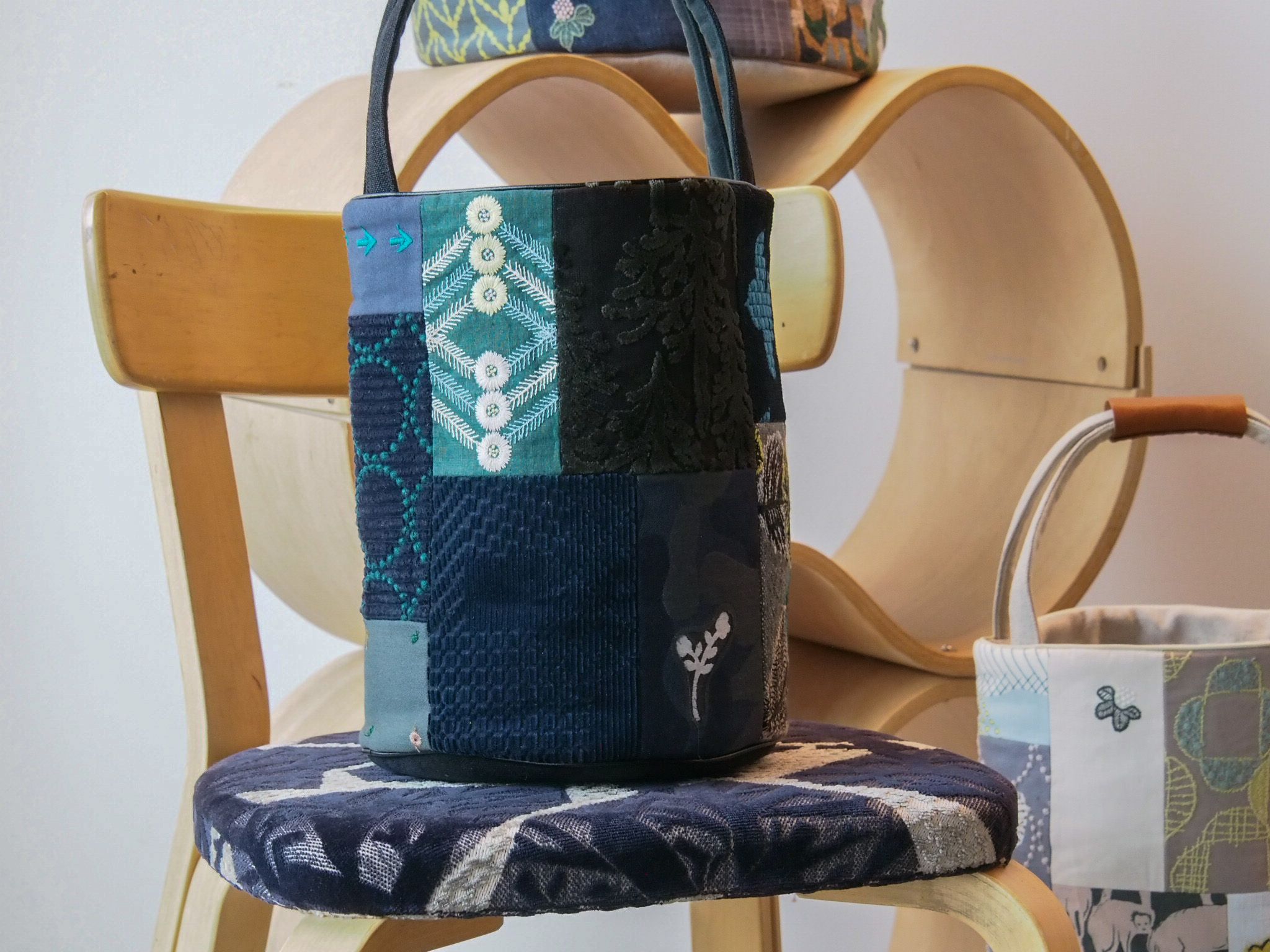 専用☆ミナペルホネンハンドメイド☆折りたためるエコバッグ bucket bag・basket bag発売のお知らせ。12月24日~ - minä perhonen