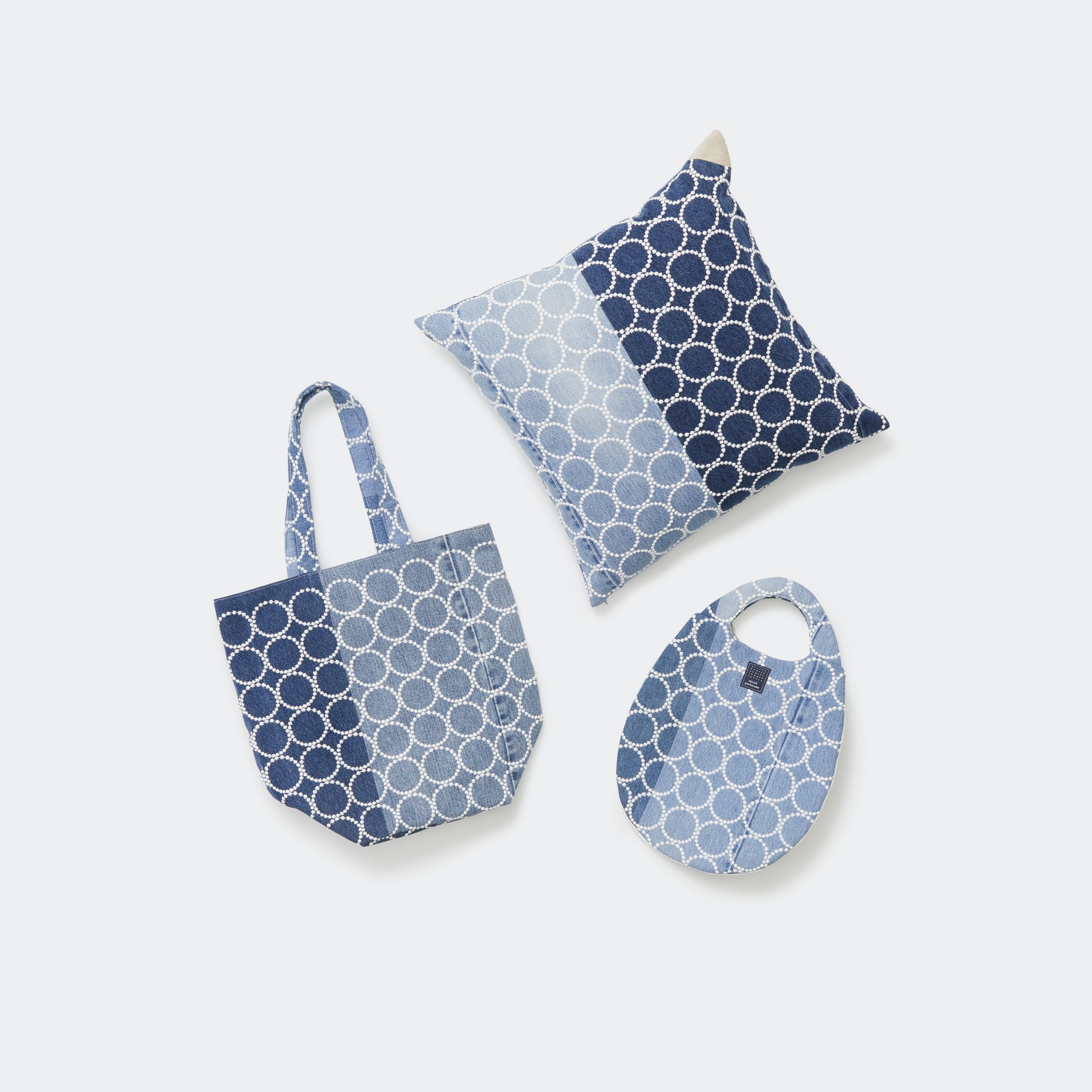 未使用 ミナペルホネン デニム de ミライ eggbag 伊勢丹新宿店、他にて