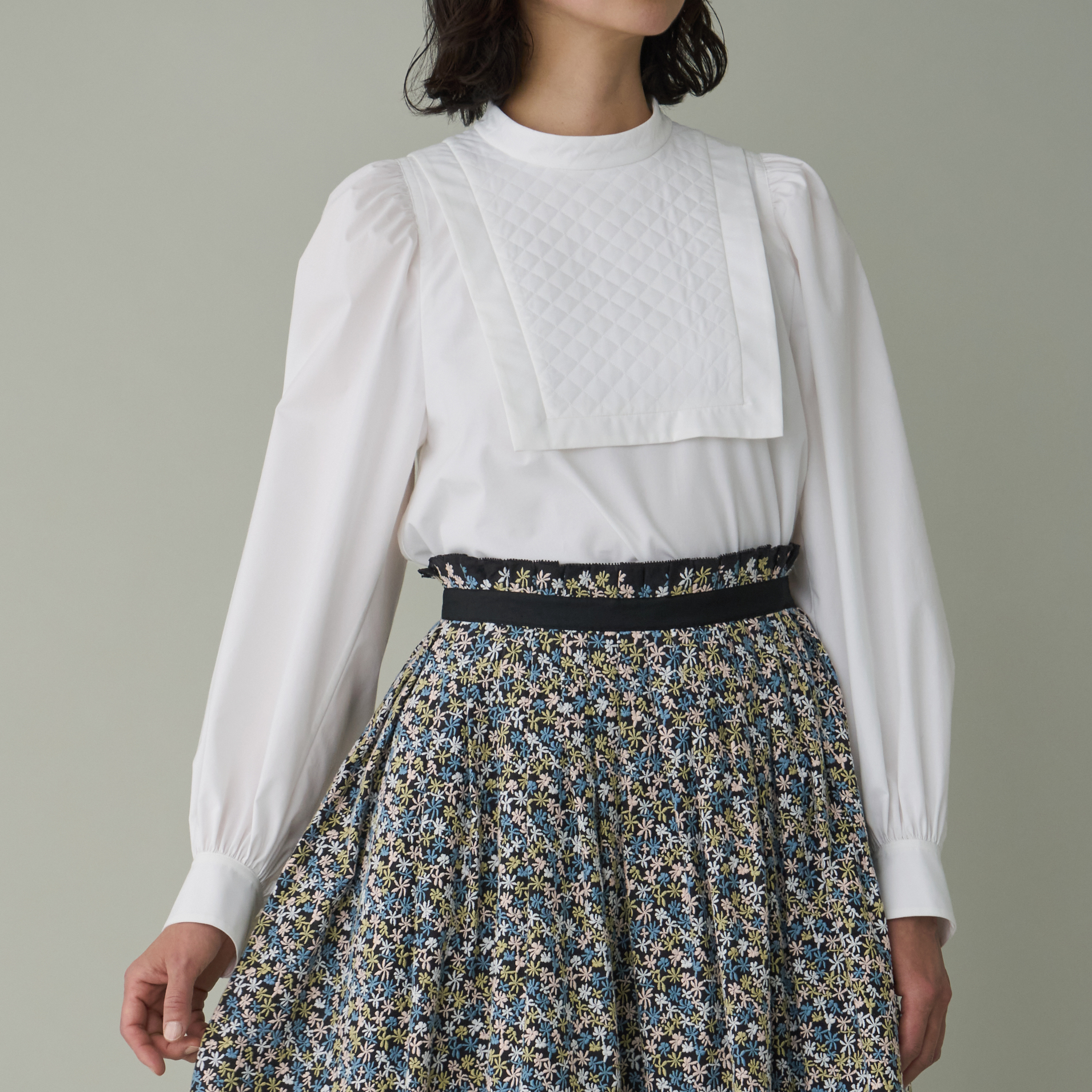 ミナペルホネンconfetti小花柄綿絹オーバーコート38日本製 Online Store - minä perhonen