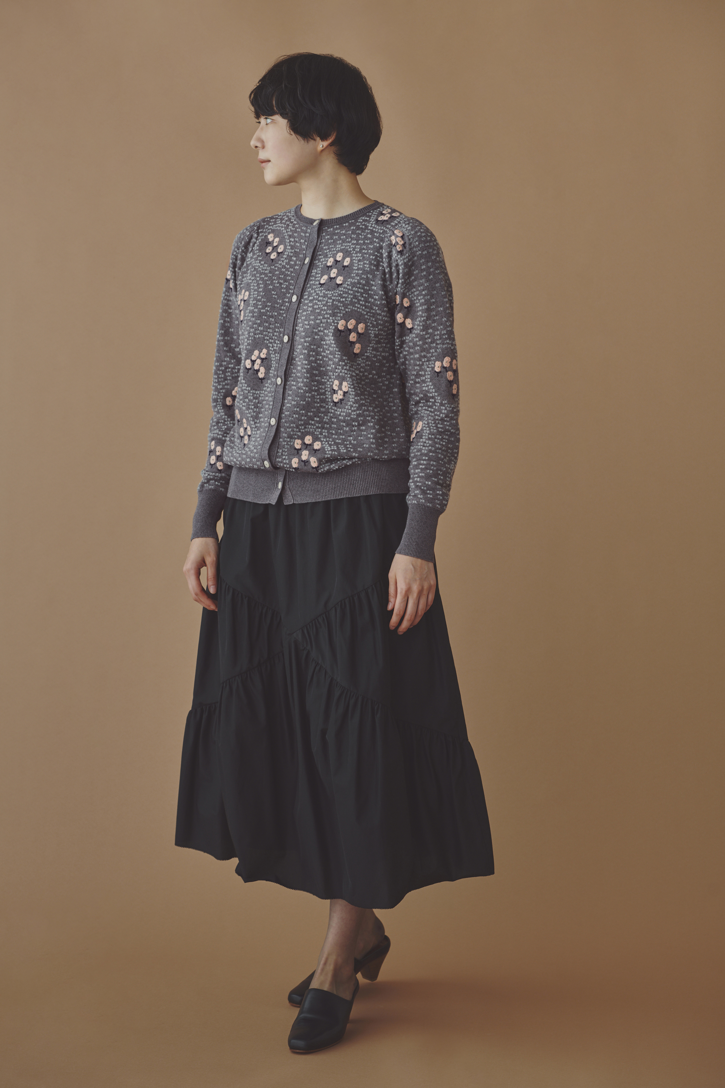ミナペルホネン25周年カシミア100ニット mina perhonen（ミナペルホネン） 美品 travel ウール×カシミヤ