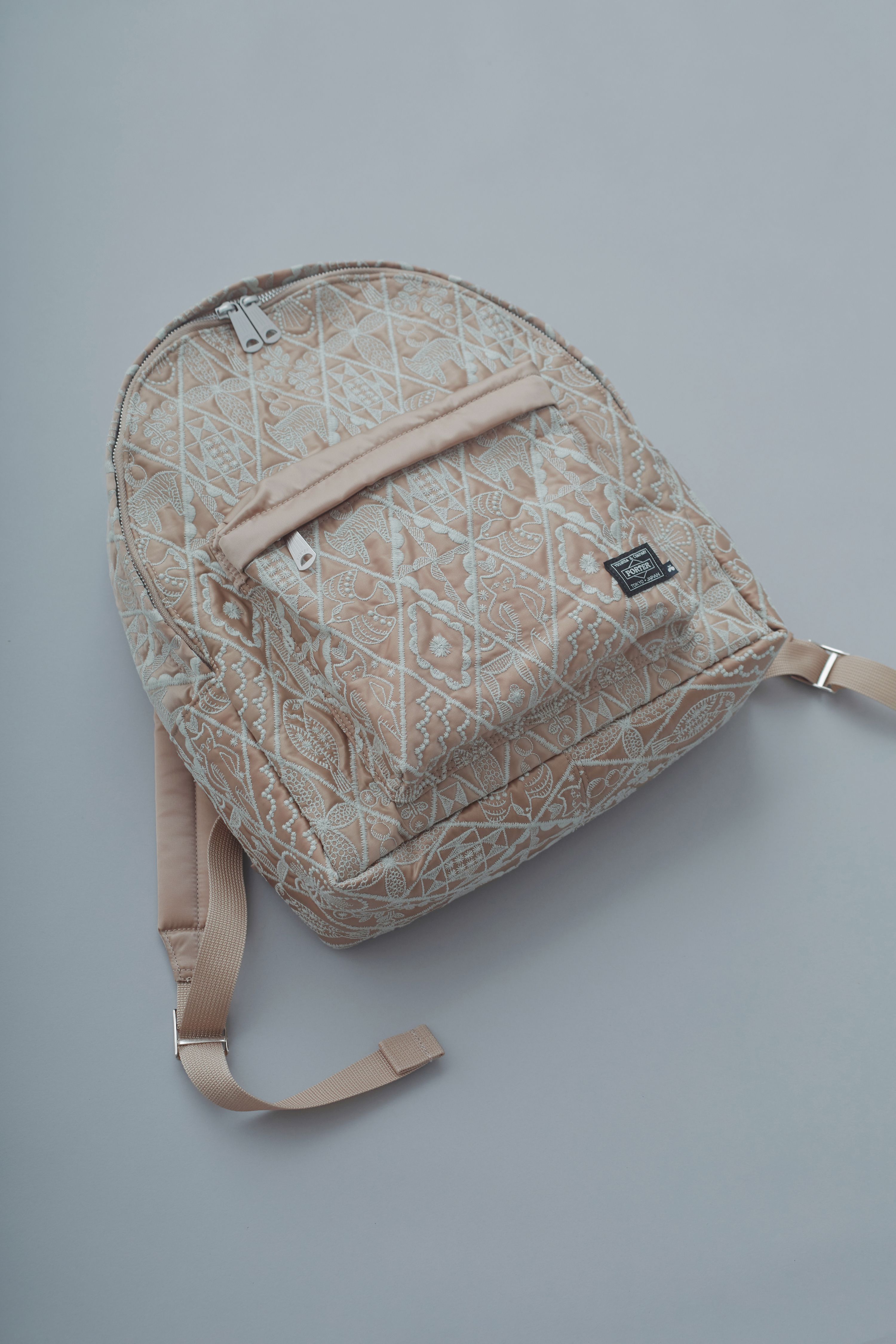 す*ず様 再販56O4 ミナペルホネン　 ハーフハンドメイド 本革リュック tambourine RUCK SACK - minä perhonen