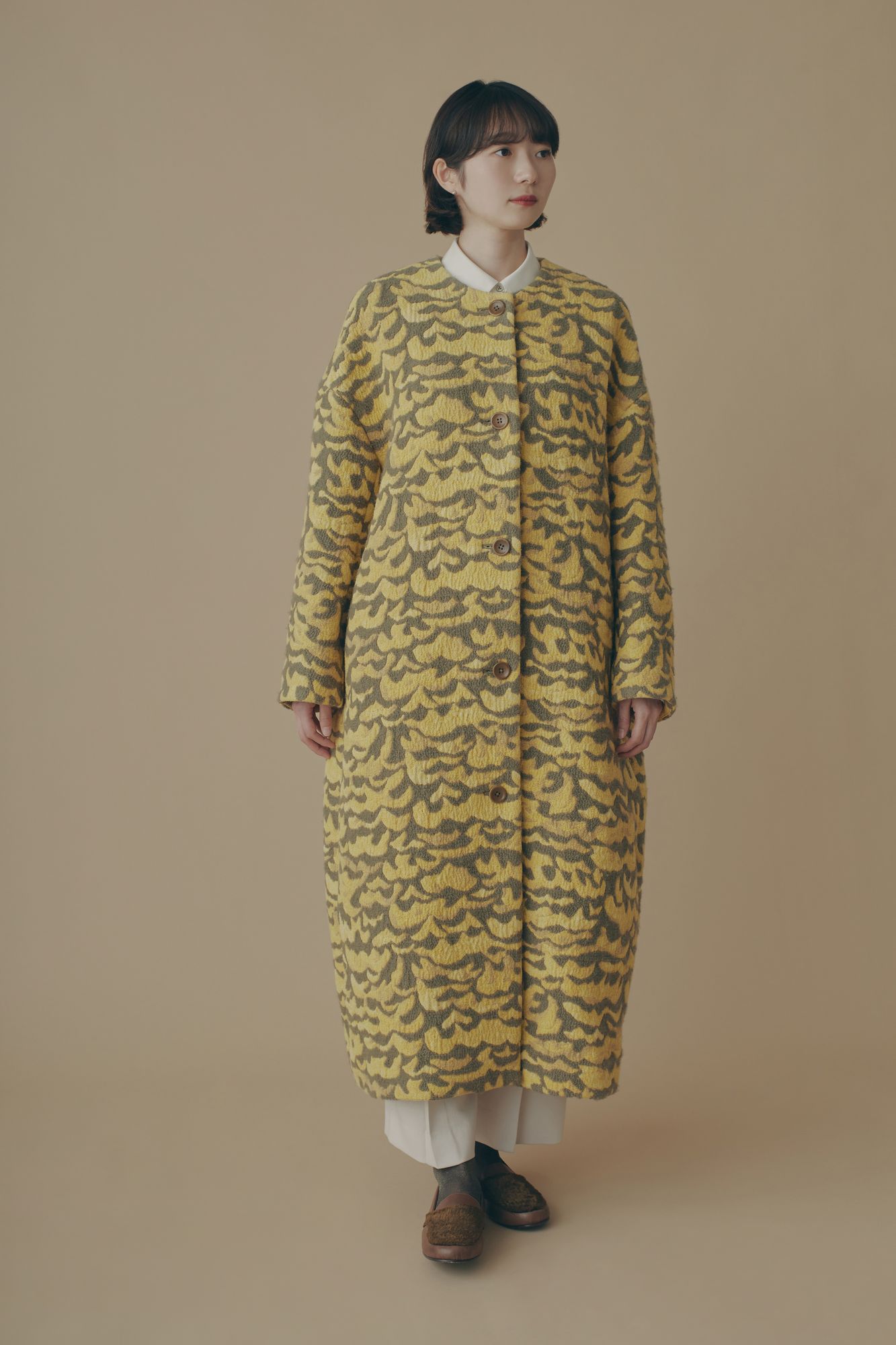 sea sky クルーネックコート - minä perhonen