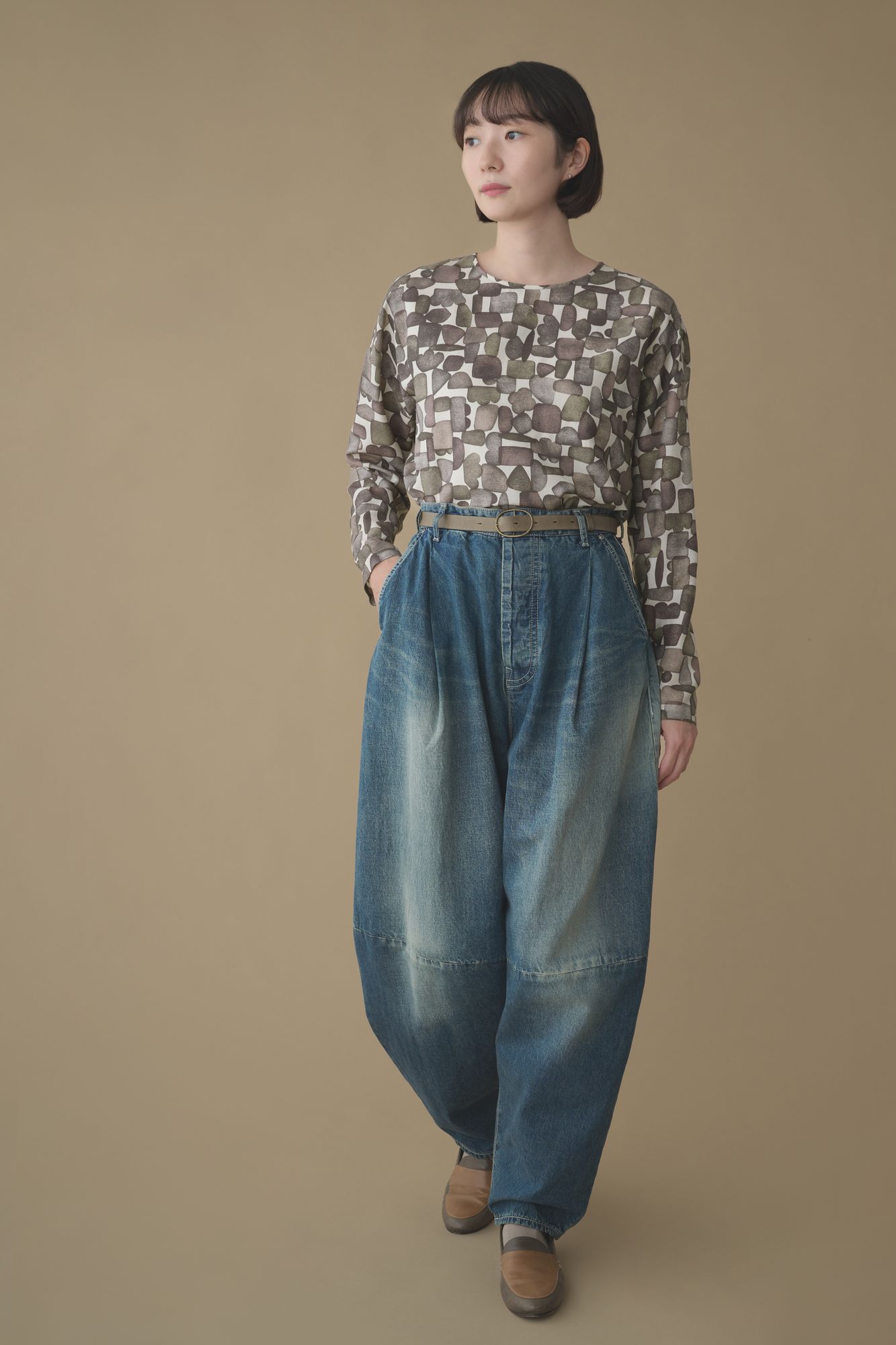 every day ニーパネルパンツ - minä perhonen