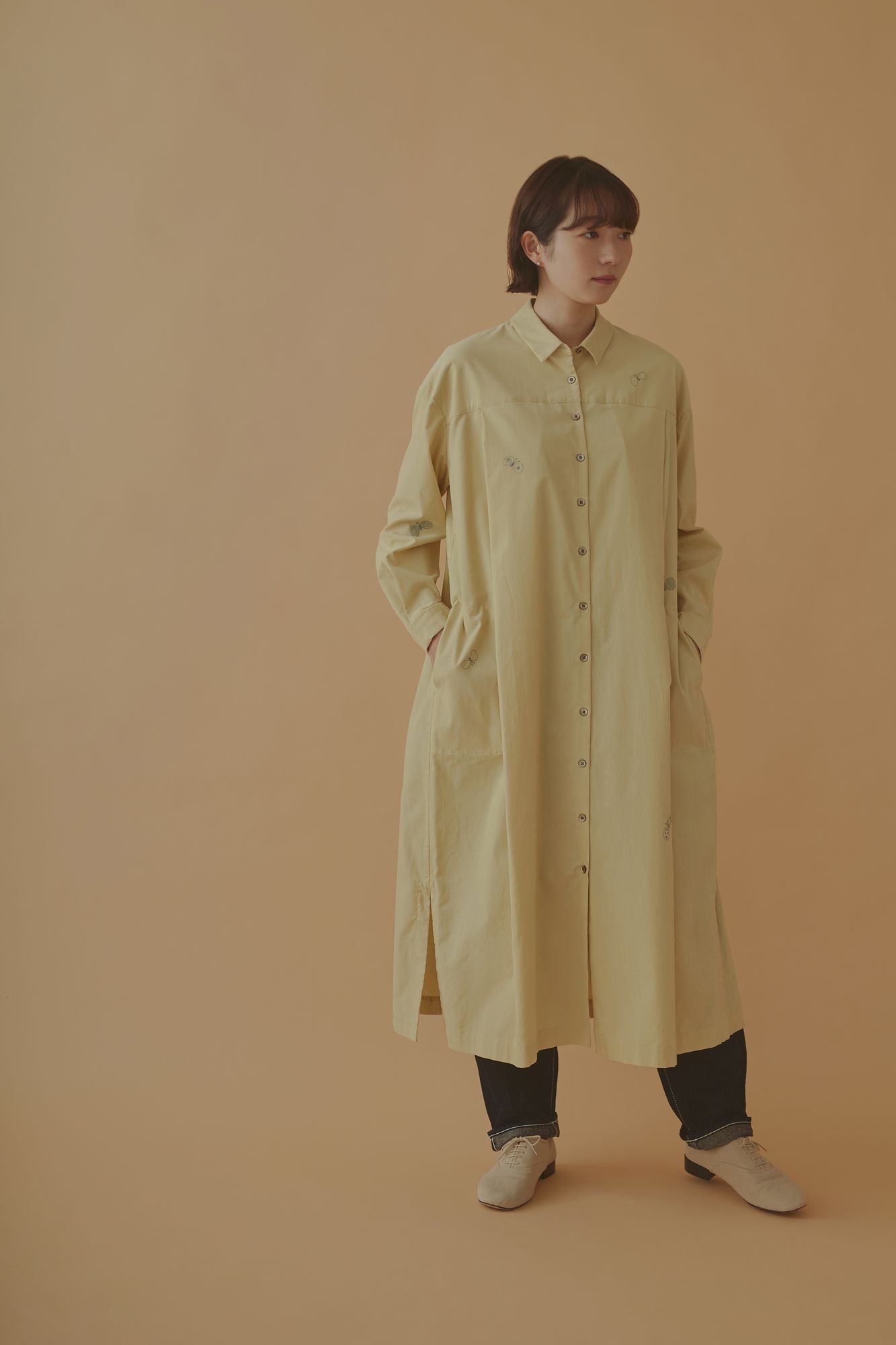 ミナペルホネン マタニティカットソードレス choucho マタニティカットソードレス - minä perhonen