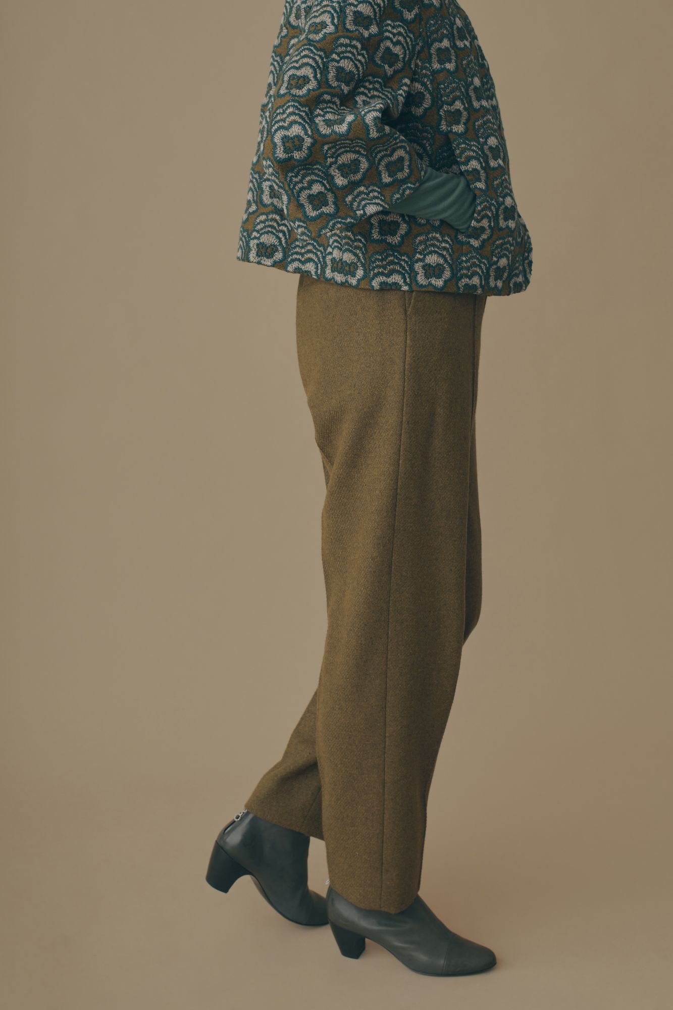 ※あかいくるま様　mina perhonen グリーンツイード　パンツ maa パンツ - minä perhonen