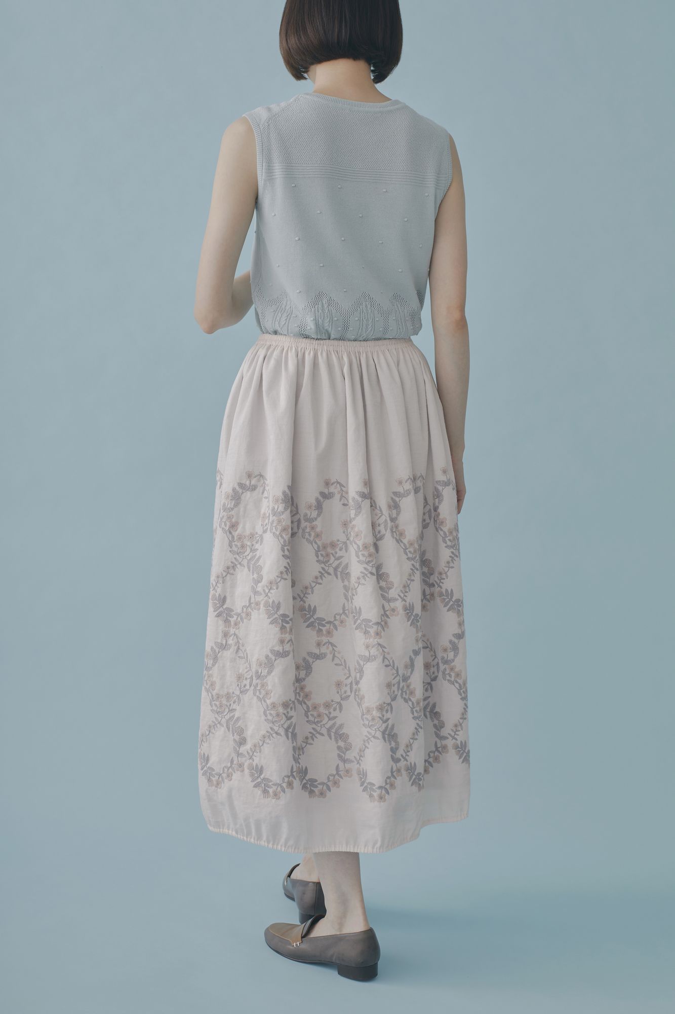 flower crown ギャザースカート - minä perhonen