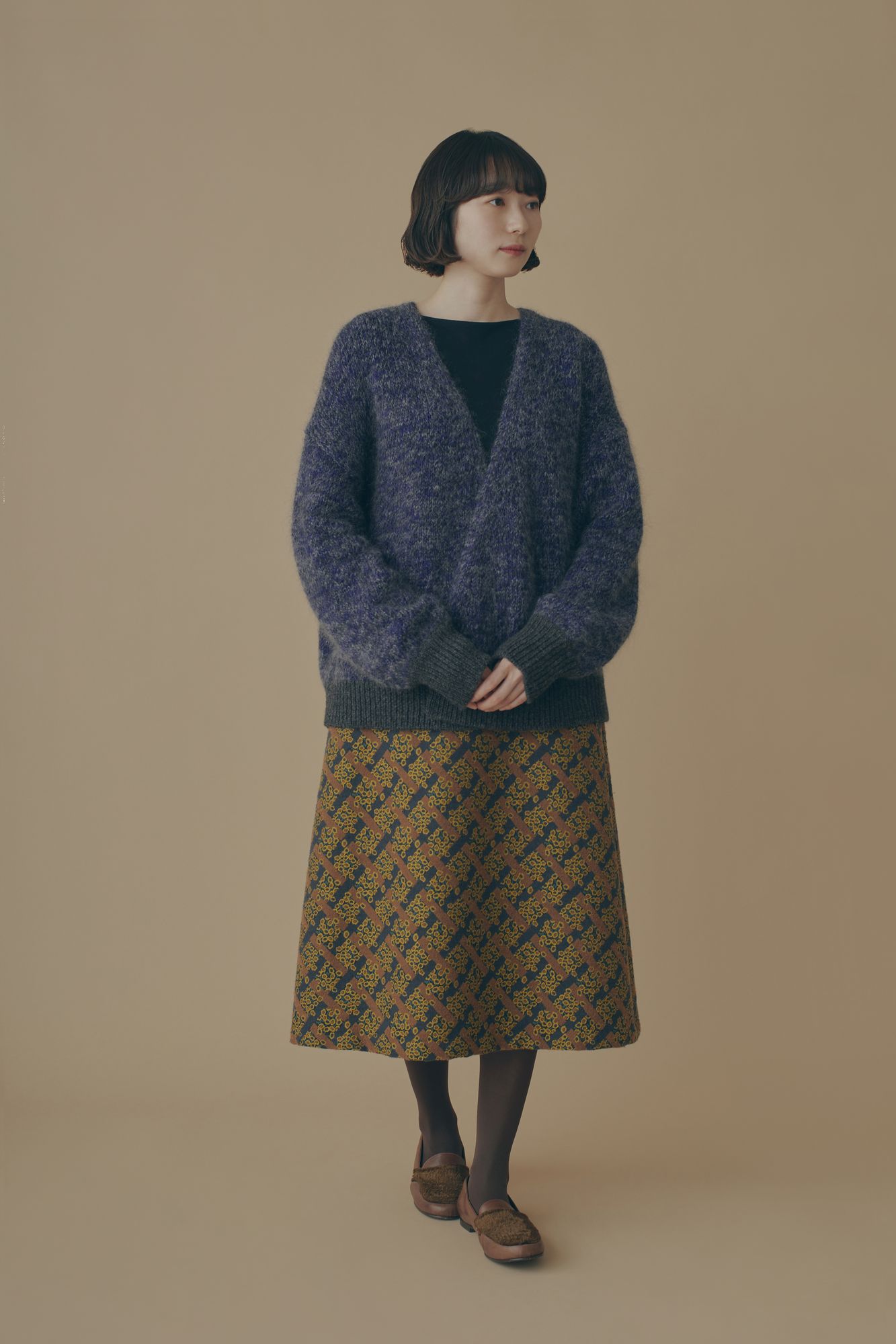 laine カシュクールニットカーディガン - minä perhonen