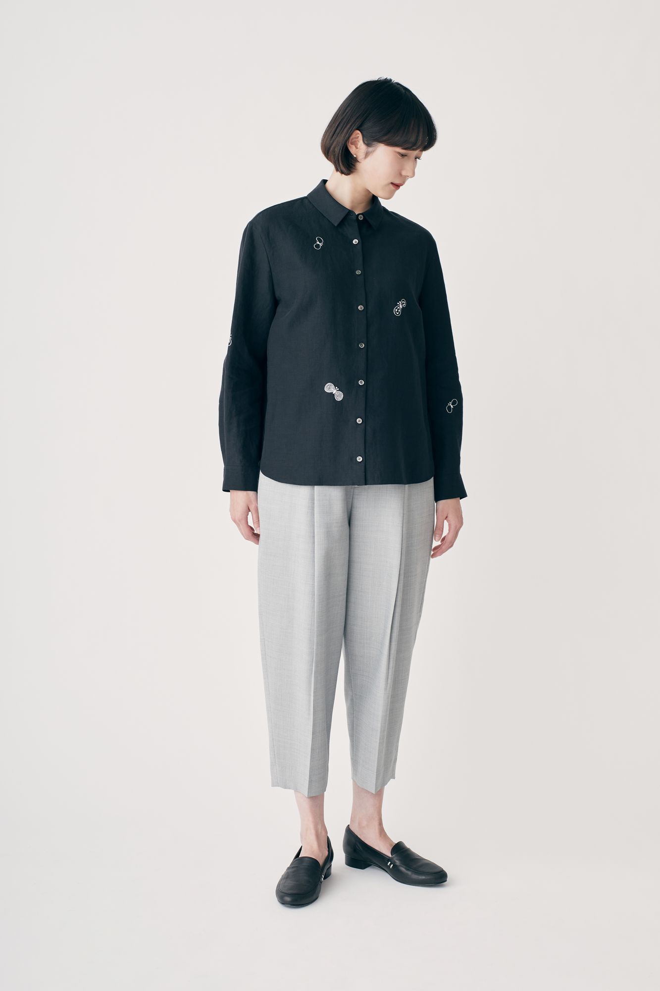 choucho 角襟ブラウス - minä perhonen