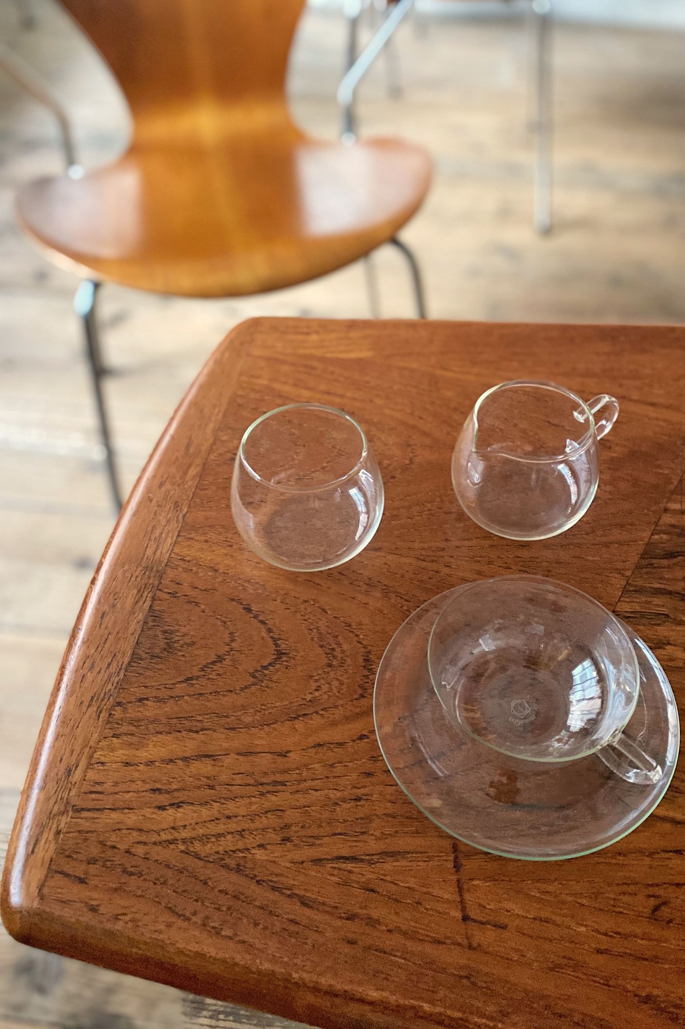 Jenaer Glas Sugar Bowl and Creamer - minä perhonen
