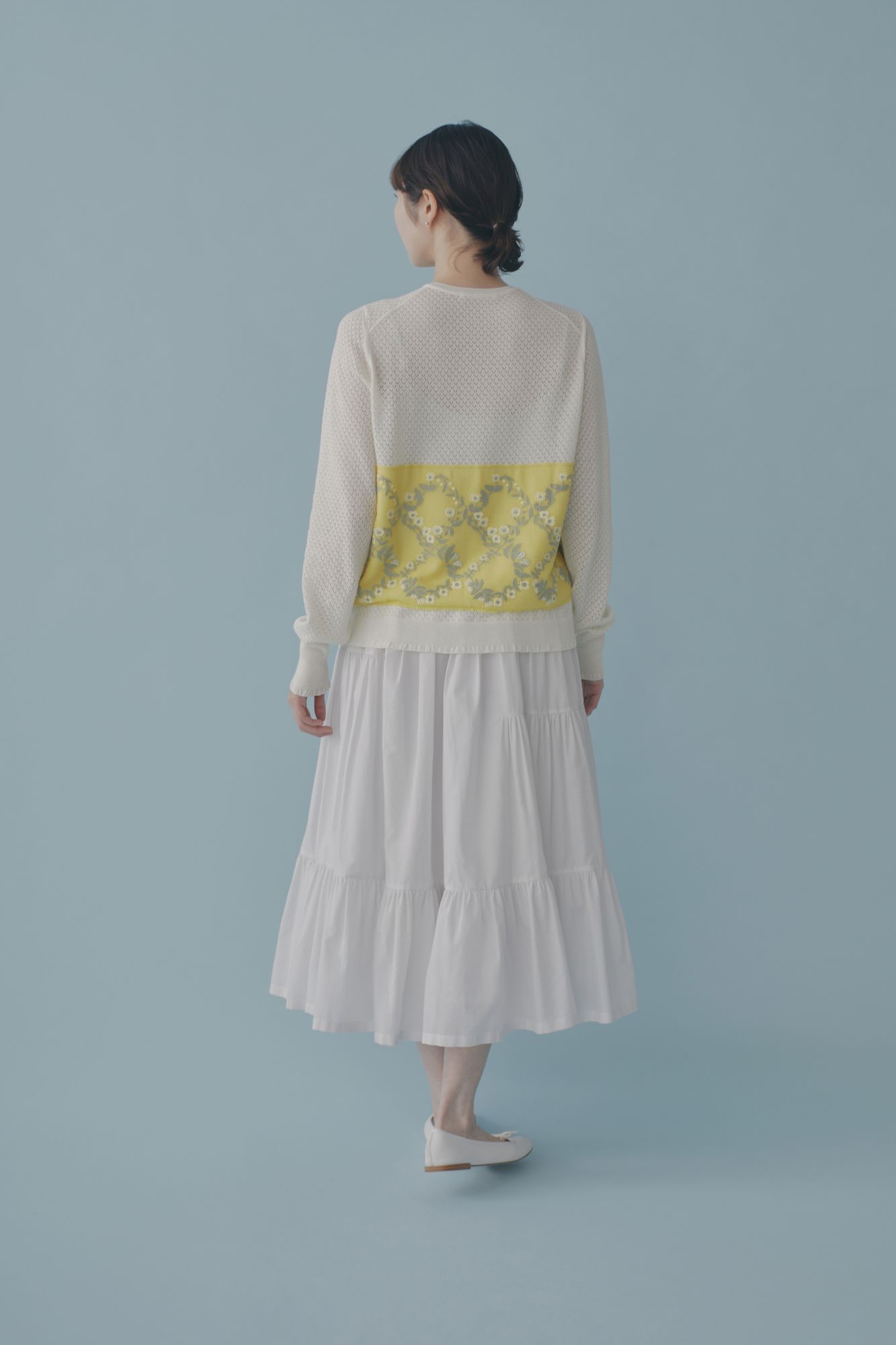 flower crown ニットカーディガン - minä perhonen