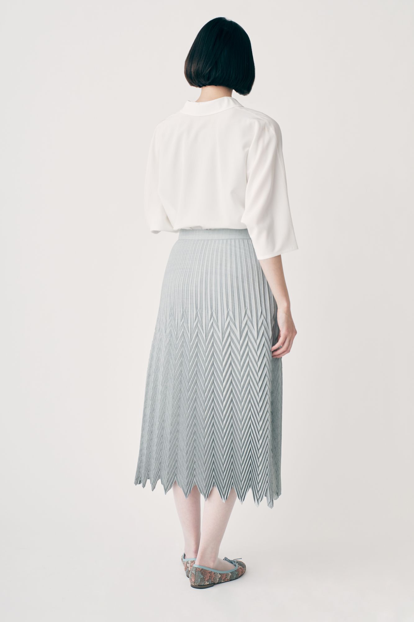 floraleaf プリーツスカート - minä perhonen