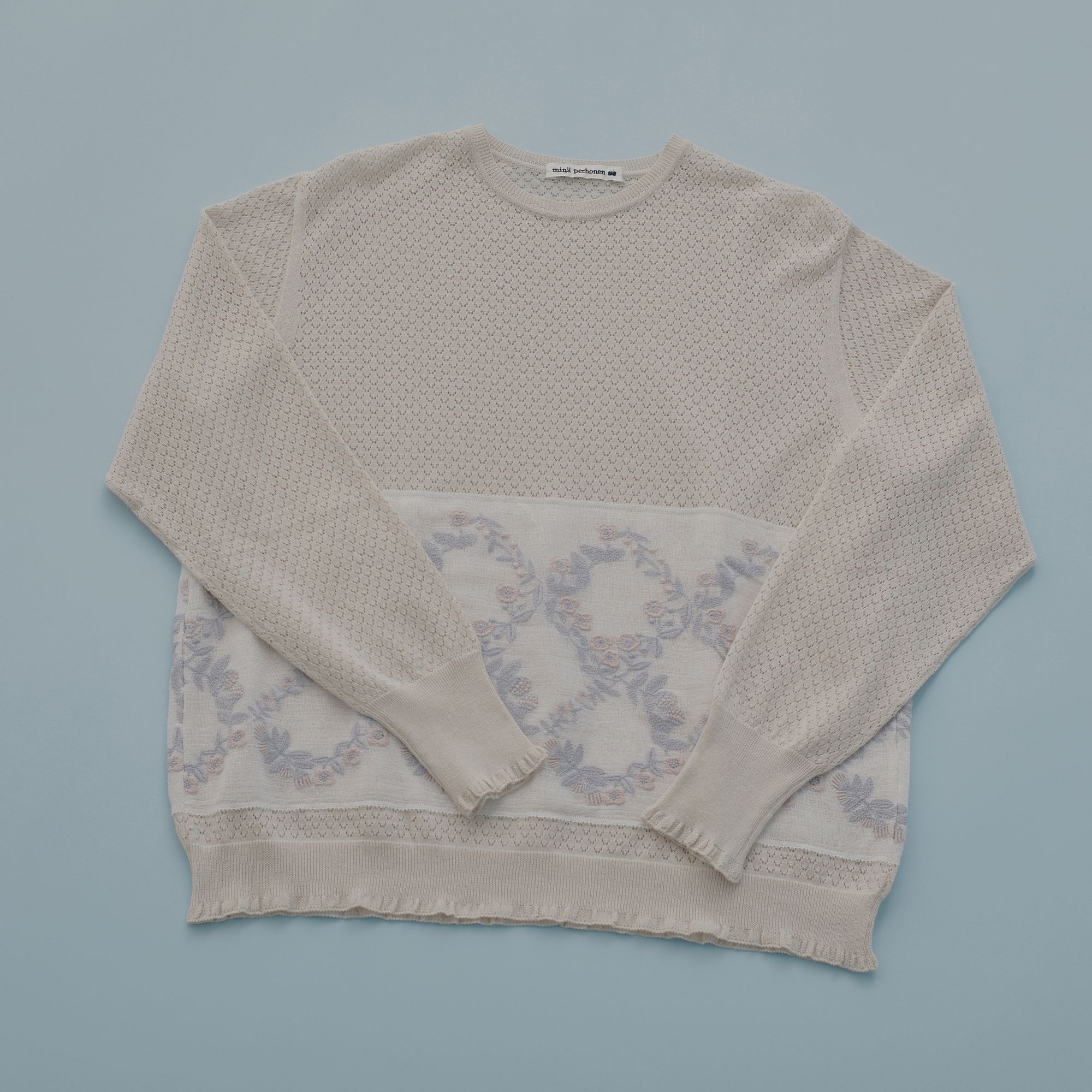 flower crown ニットプルオーバー - minä perhonen