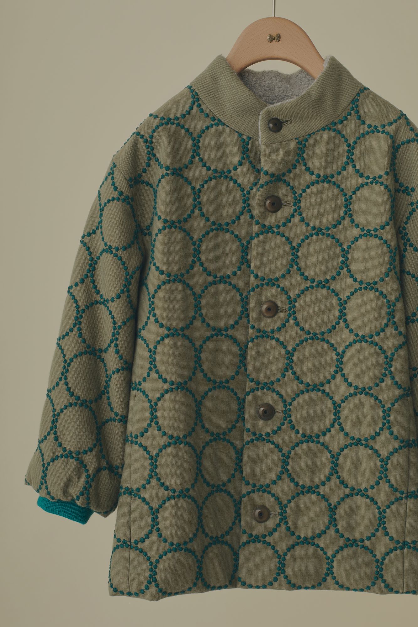 ミナペルホネン　ショートコート ミナペルホネン forest parade テーラードカラーショートコート - ミナ