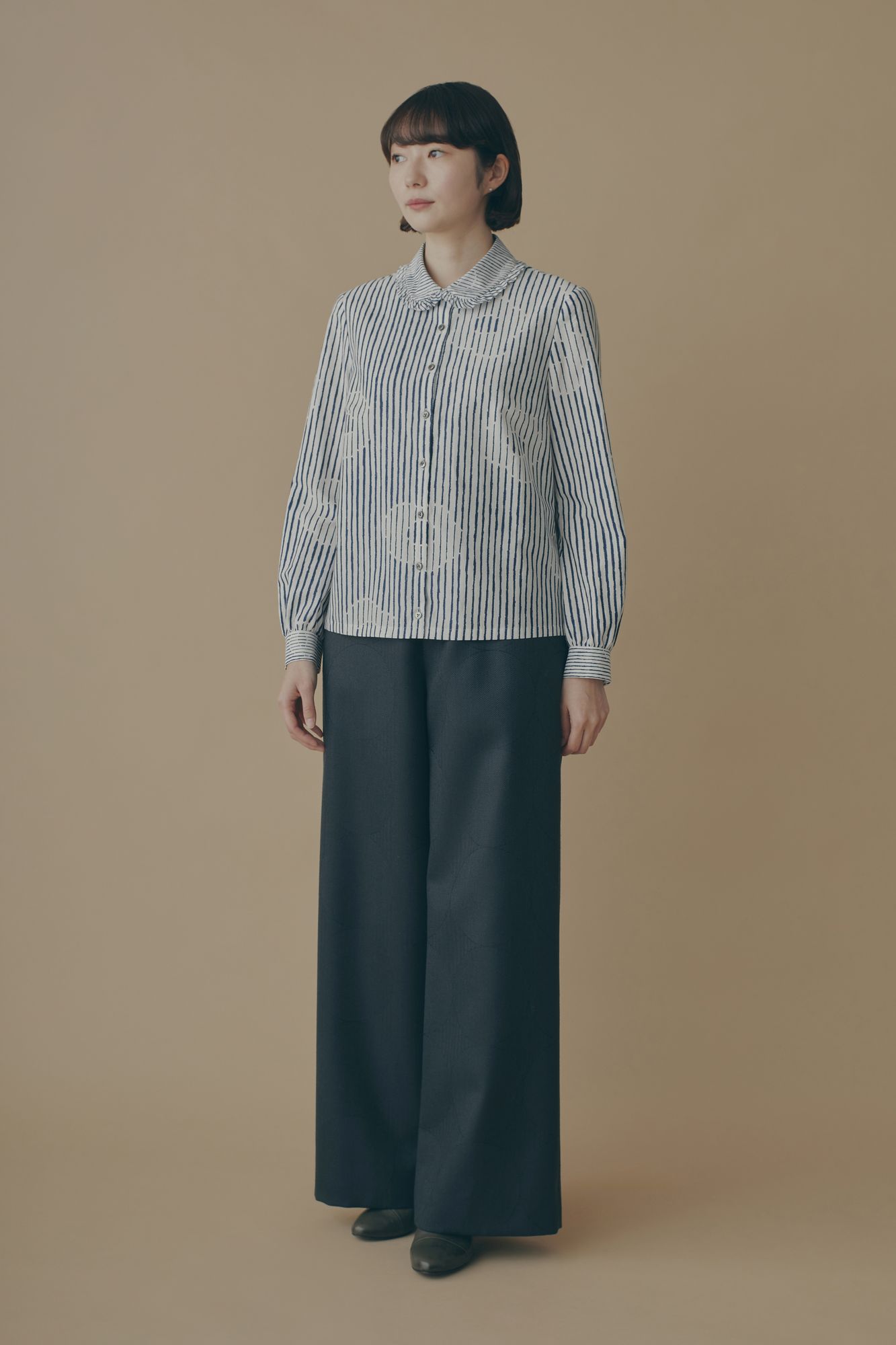 ミナペルホネン misty flower 今季♡長袖ブラウス misty flower ブラウス - minä perhonen