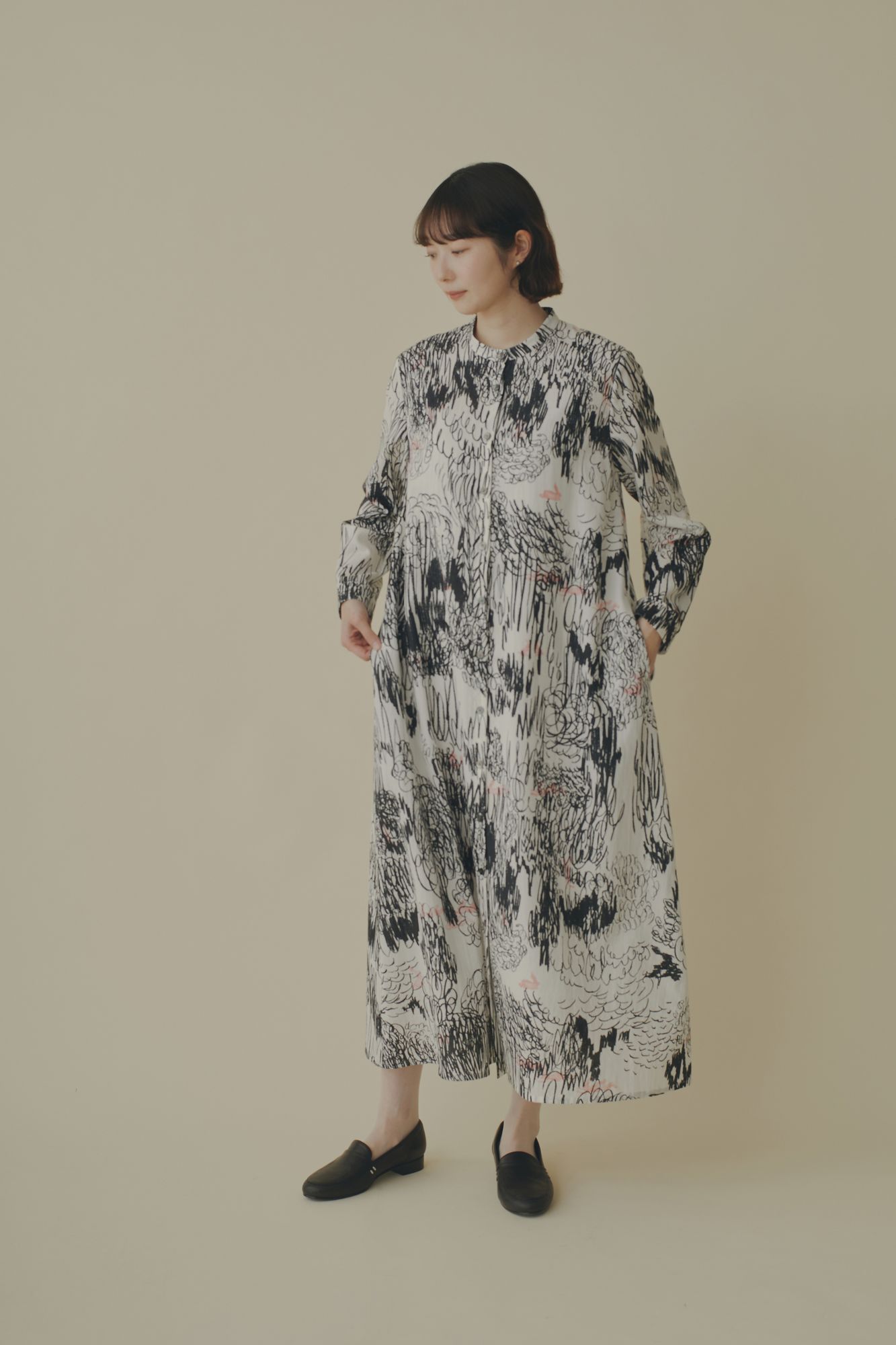 cache-cache スタンドカラードレス - minä perhonen