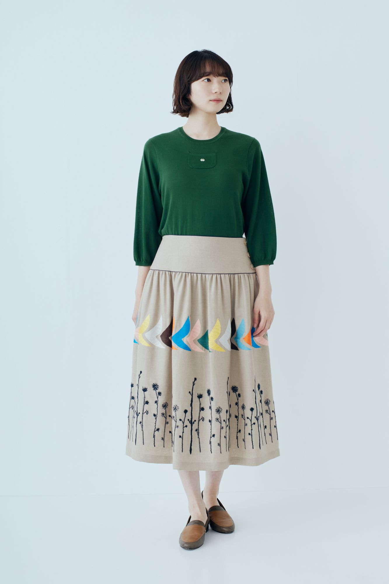 noppara × bird スカート - minä perhonen