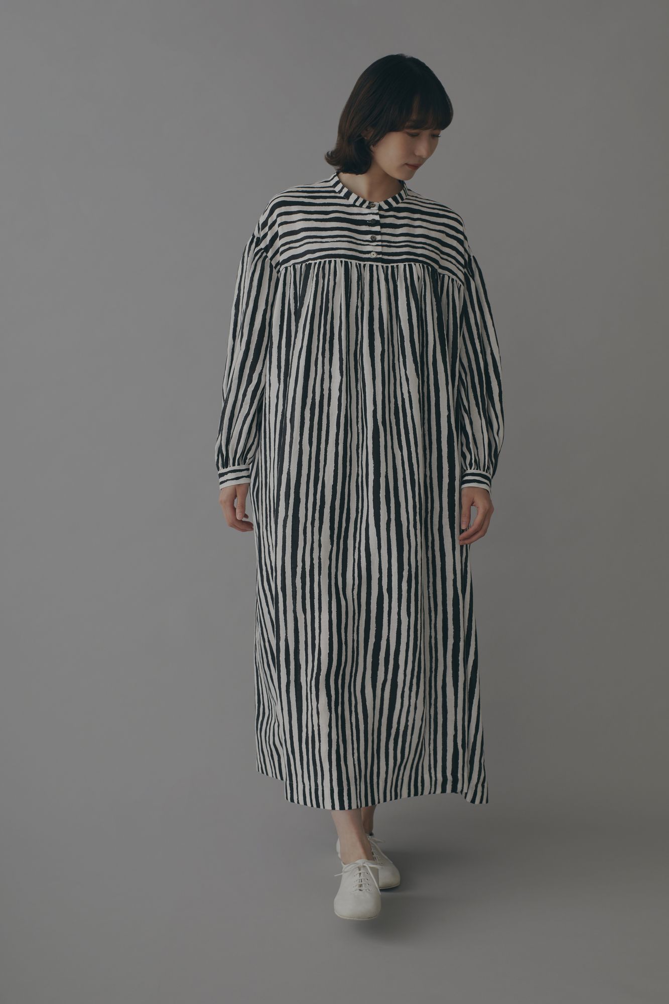 IS NO BAMBOO HERE ギャザードレス - minä perhonen