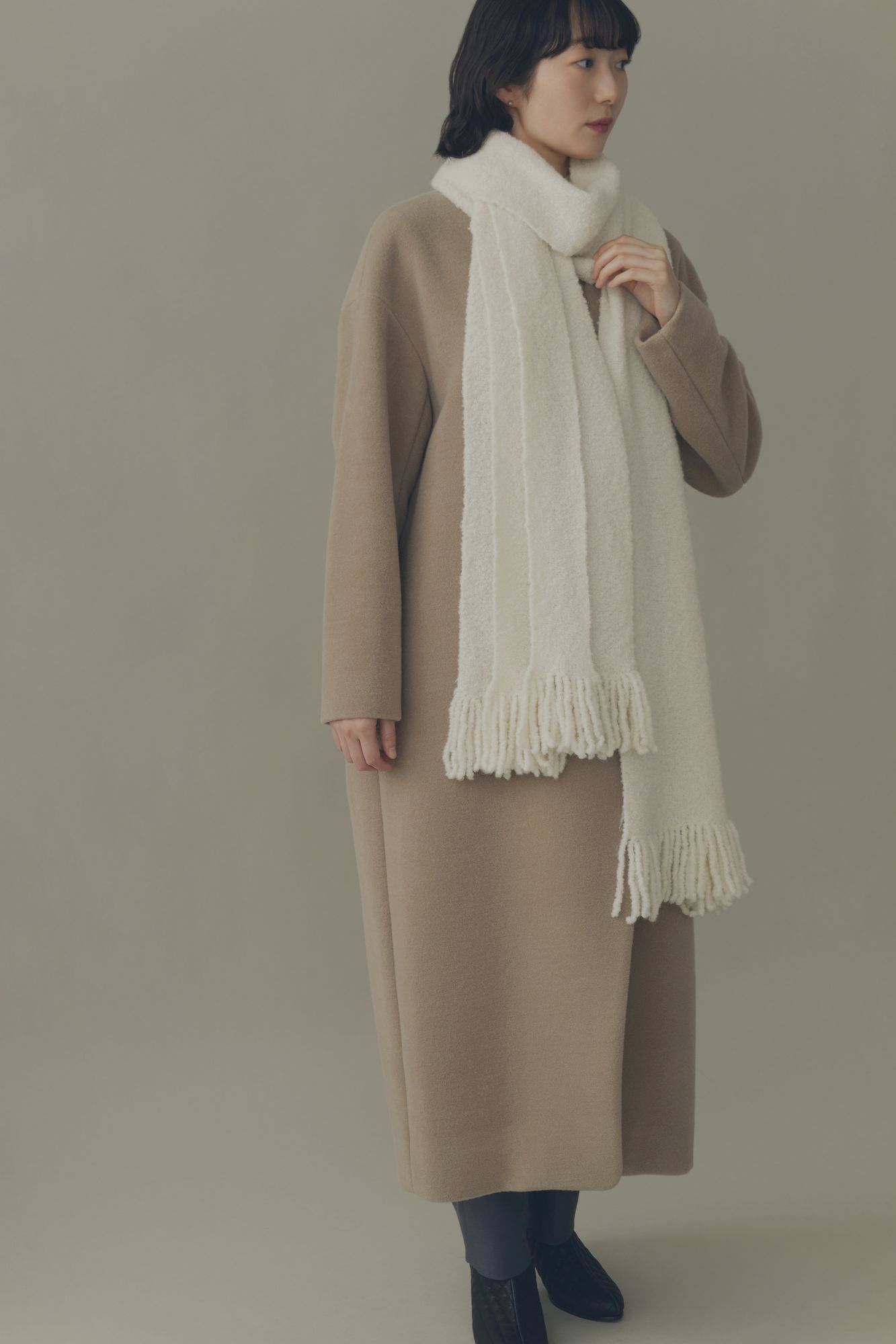 【minaperhonen】 ミナペルホネン muschio マフラー minaperhonen】 ミナペルホネン muschio マフラー - メルカリ