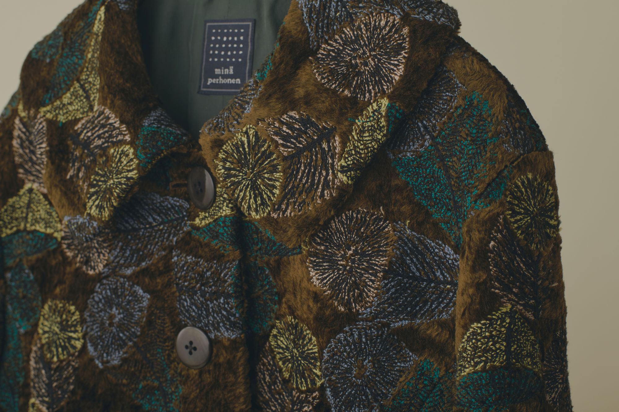 ミナペルホネン ロングコートhana no mi 36サイズ Mina perhonen hana