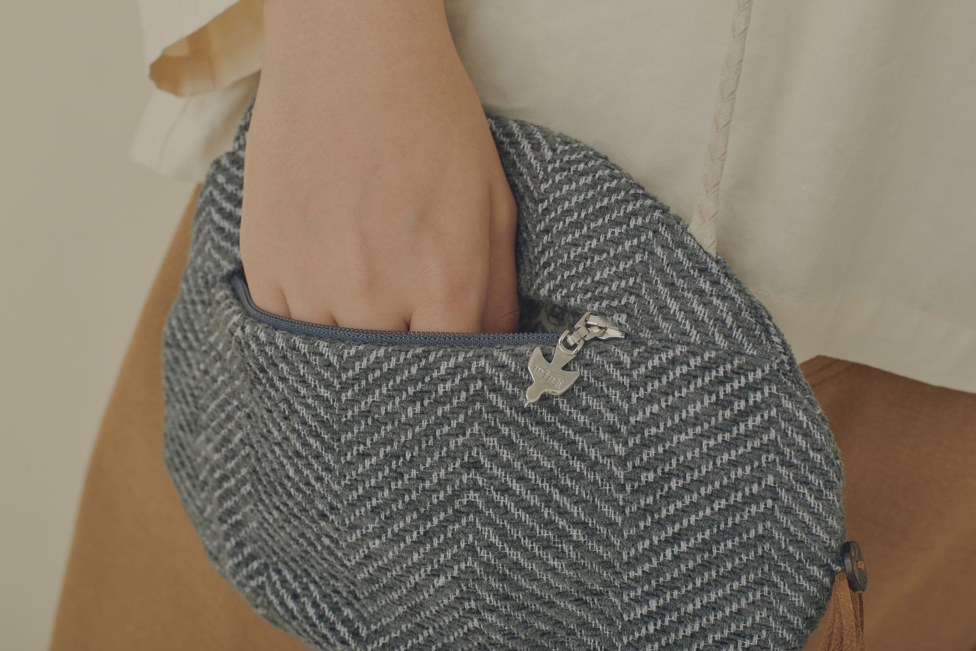 桜もちページ⭐️ミナペルホネン　ハンドメイド　バッグ　ポシェット chit ポシェット - minä perhonen