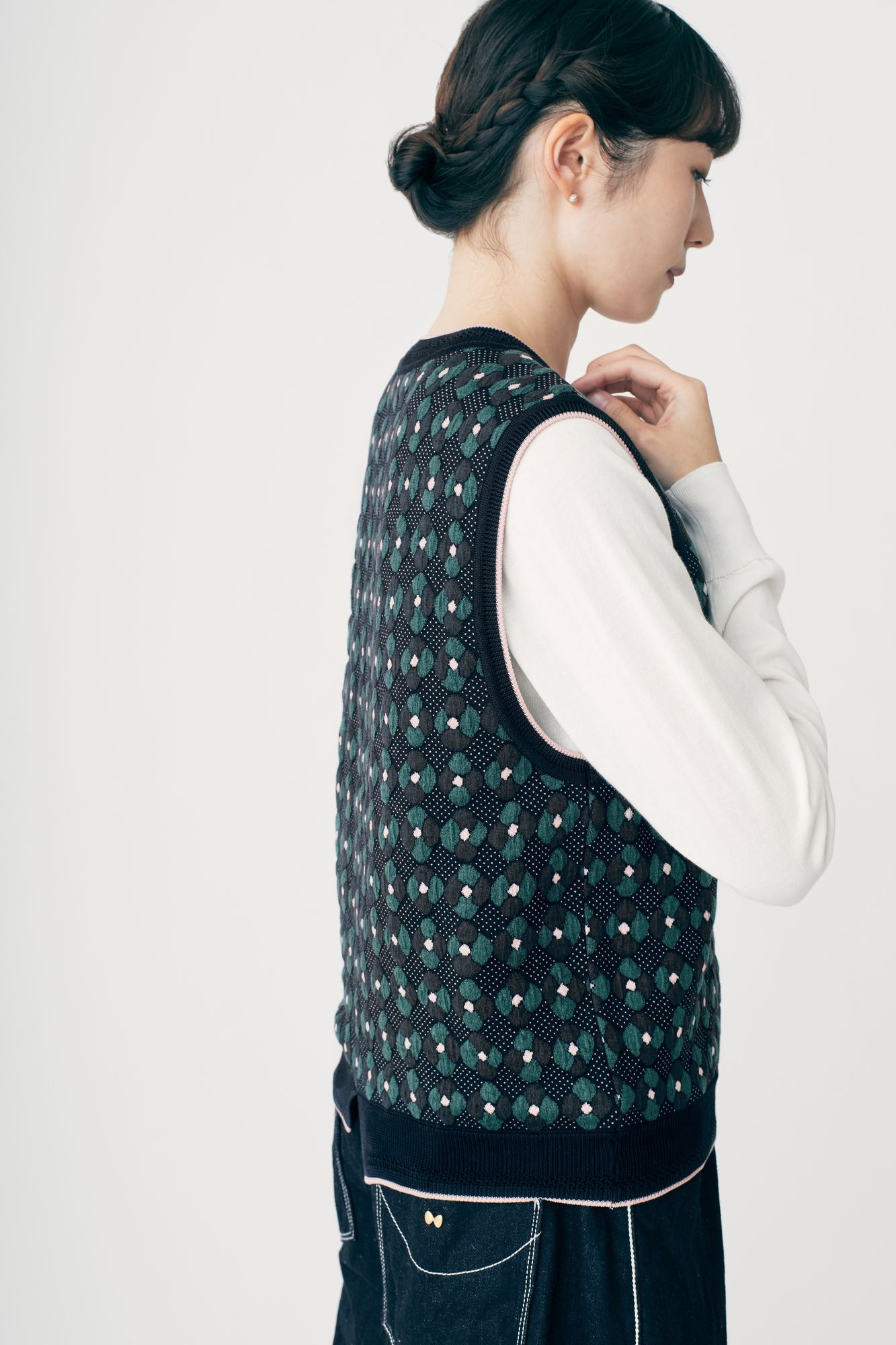 kukka kakku ニットベスト - minä perhonen