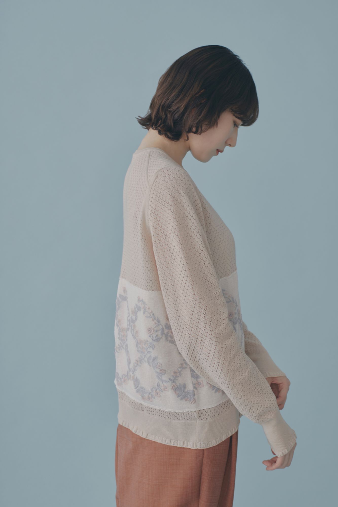 flower crown ニットカーディガン - minä perhonen