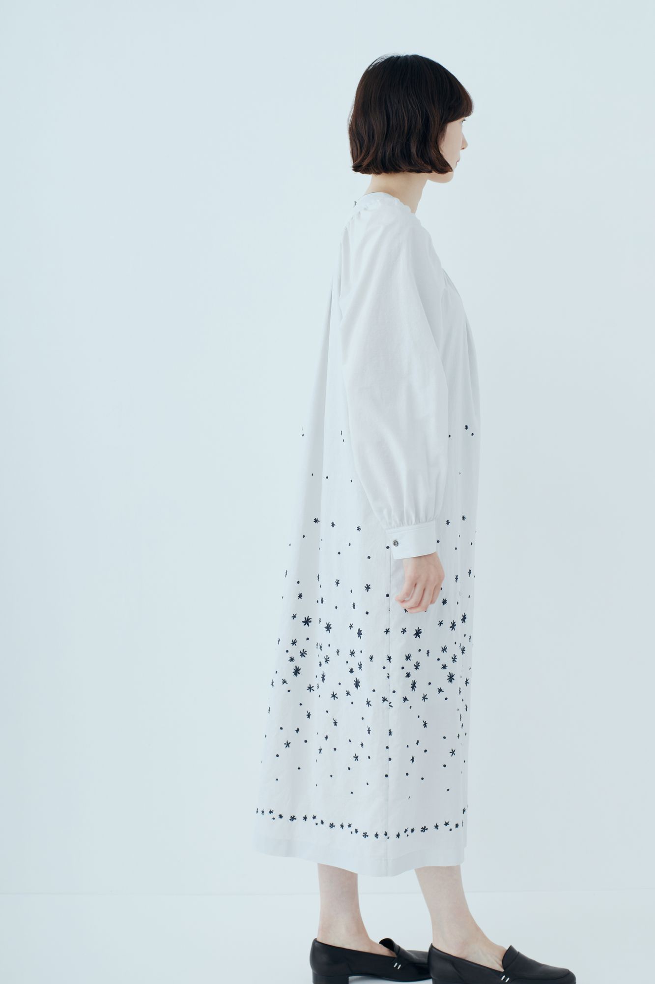 hoshi*hana ラグランギャザードレス - minä perhonen