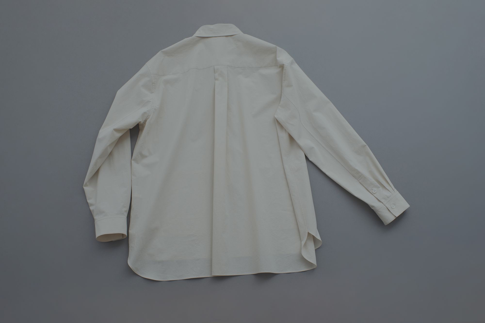 ミナペルホネン　laboratory ランドリー　シャツ　長袖　ホワイト　38 kuura シャツ - minä perhonen