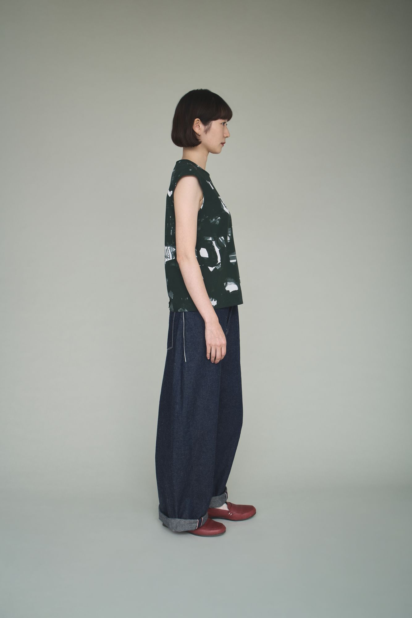 sound ノースリーブブラウス - minä perhonen