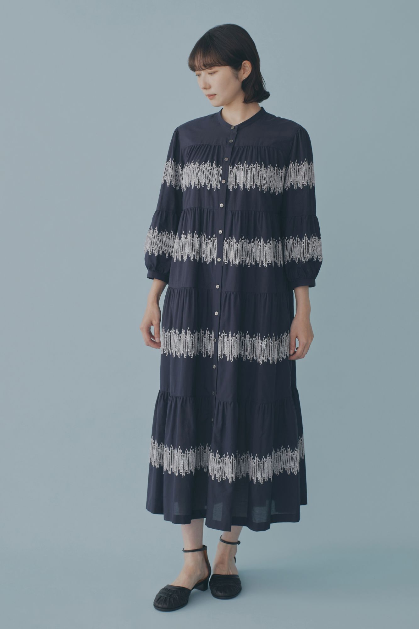 minaperhonen rytmi ギャザードレス 2024 s/s 36 rytmi ギャザードレス - minä perhonen