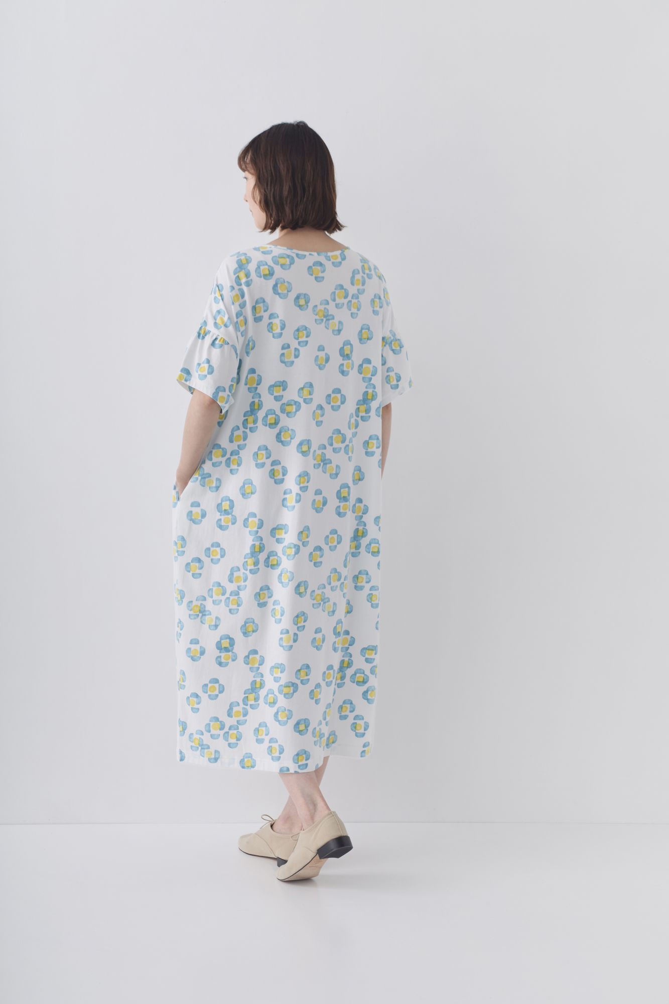 新品○mina perhonen○swimming flowerカットソー mina perhonen twin flower カットソーワンピース - ミナペルホネン