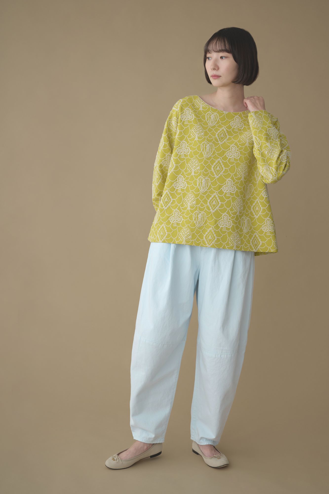 ミナペルホネン　ニーパネルパンツ every day ニーパネルパンツ - minä perhonen