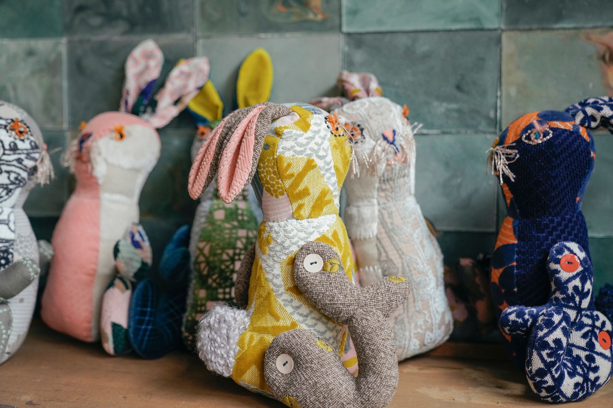 minä perhonen × Nathalie Lété うさぎ POMPON minä perhonen × Nathalie Lété『Animal dolls』“POMPON” - minä