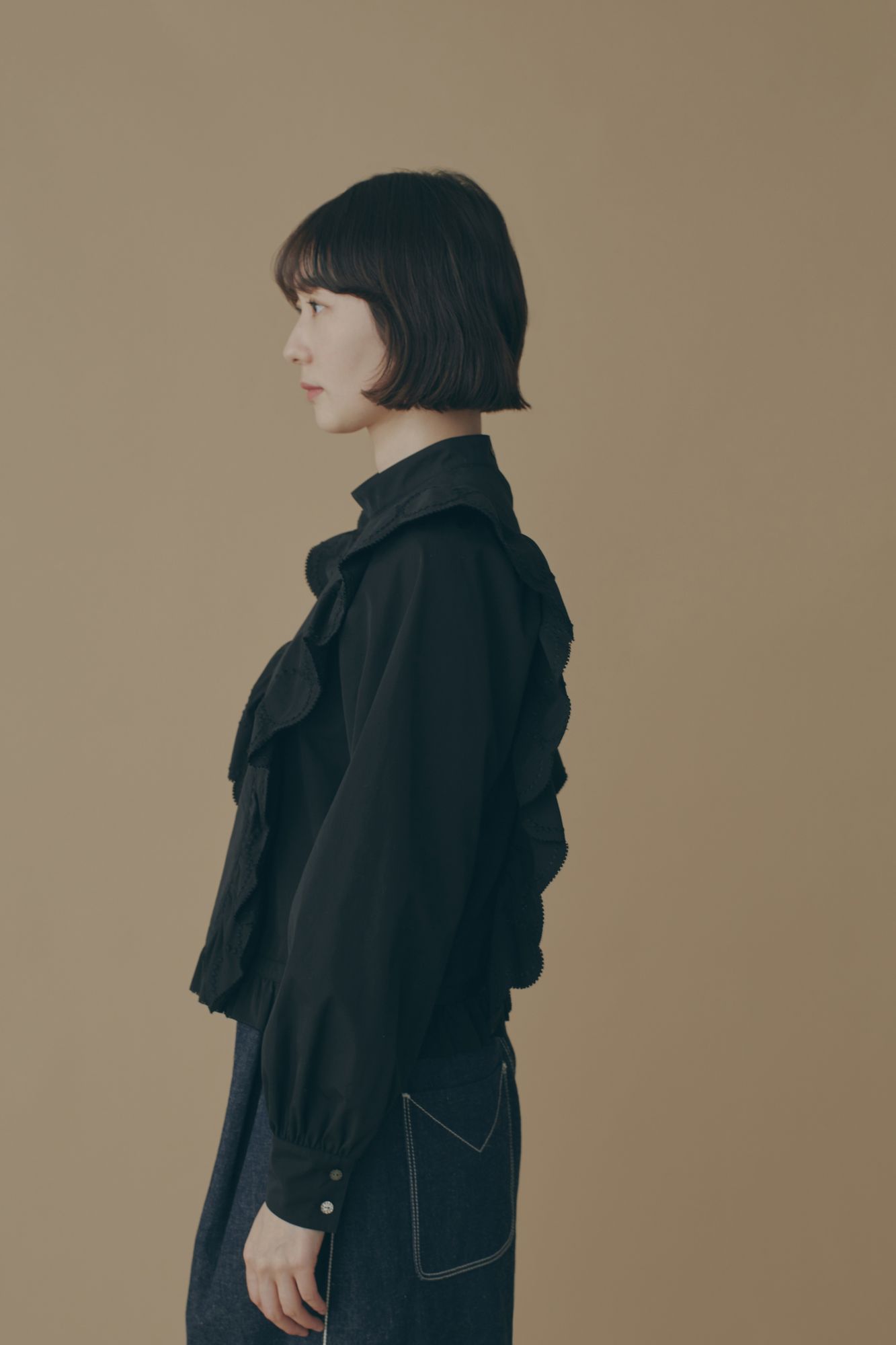 mina perhonen 伊勢丹限定　タンバリン　ブラウス　ブラウジングタイプ mina perhonen tambourine フレアスリーブブラウス - ミナペルホネン