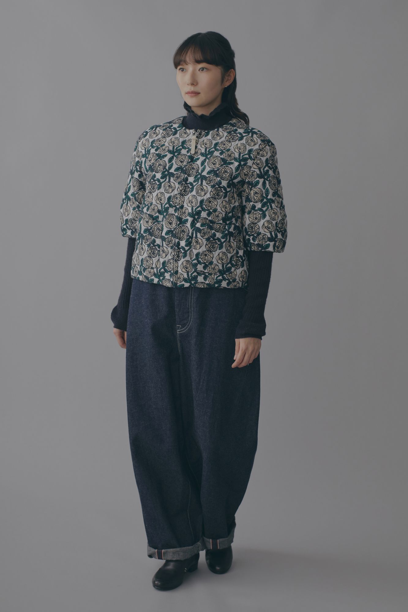 rosy ショートスリーブダウンブルゾン - minä perhonen