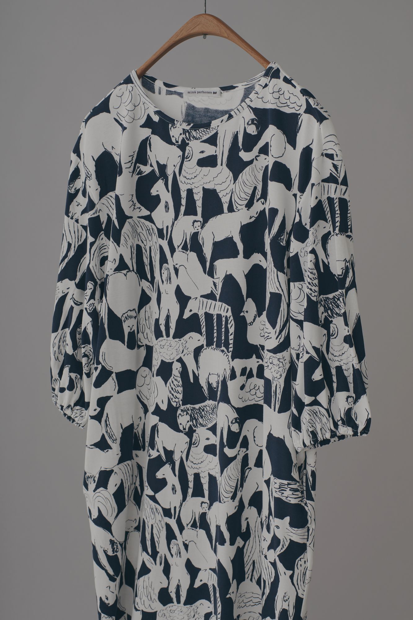 美品 ミナペルホネン　life puzzle カットソードレス36 life puzzle カットソードレス - minä perhonen