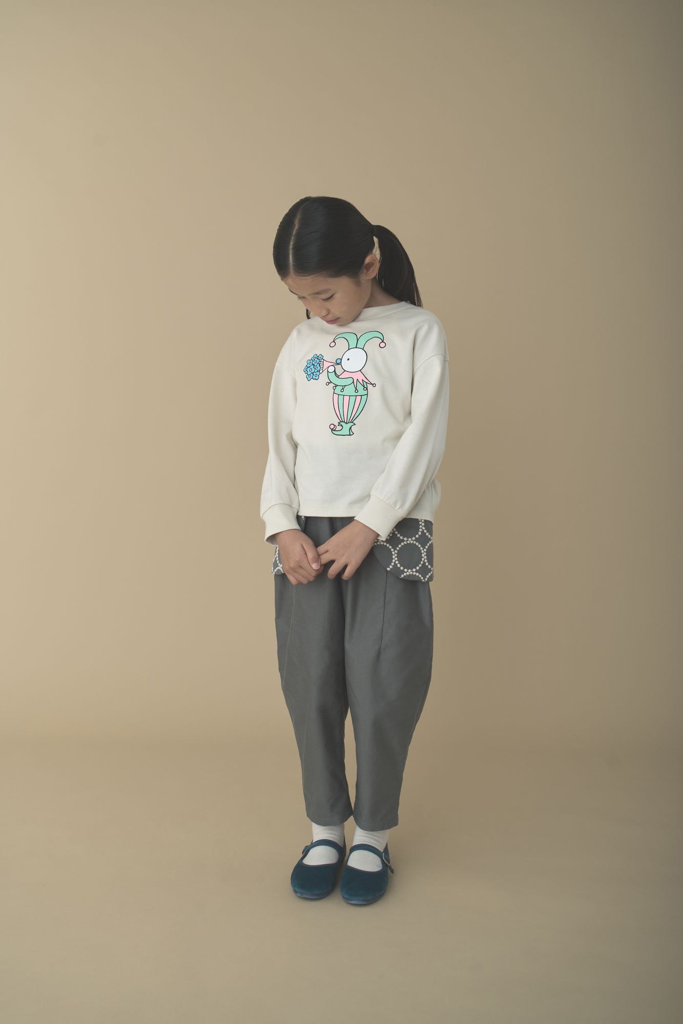 mina perhonen cat circle 7分袖 カットソー mina perhonen - mina perhonen cat circle 7分袖 カットソーの通販 by