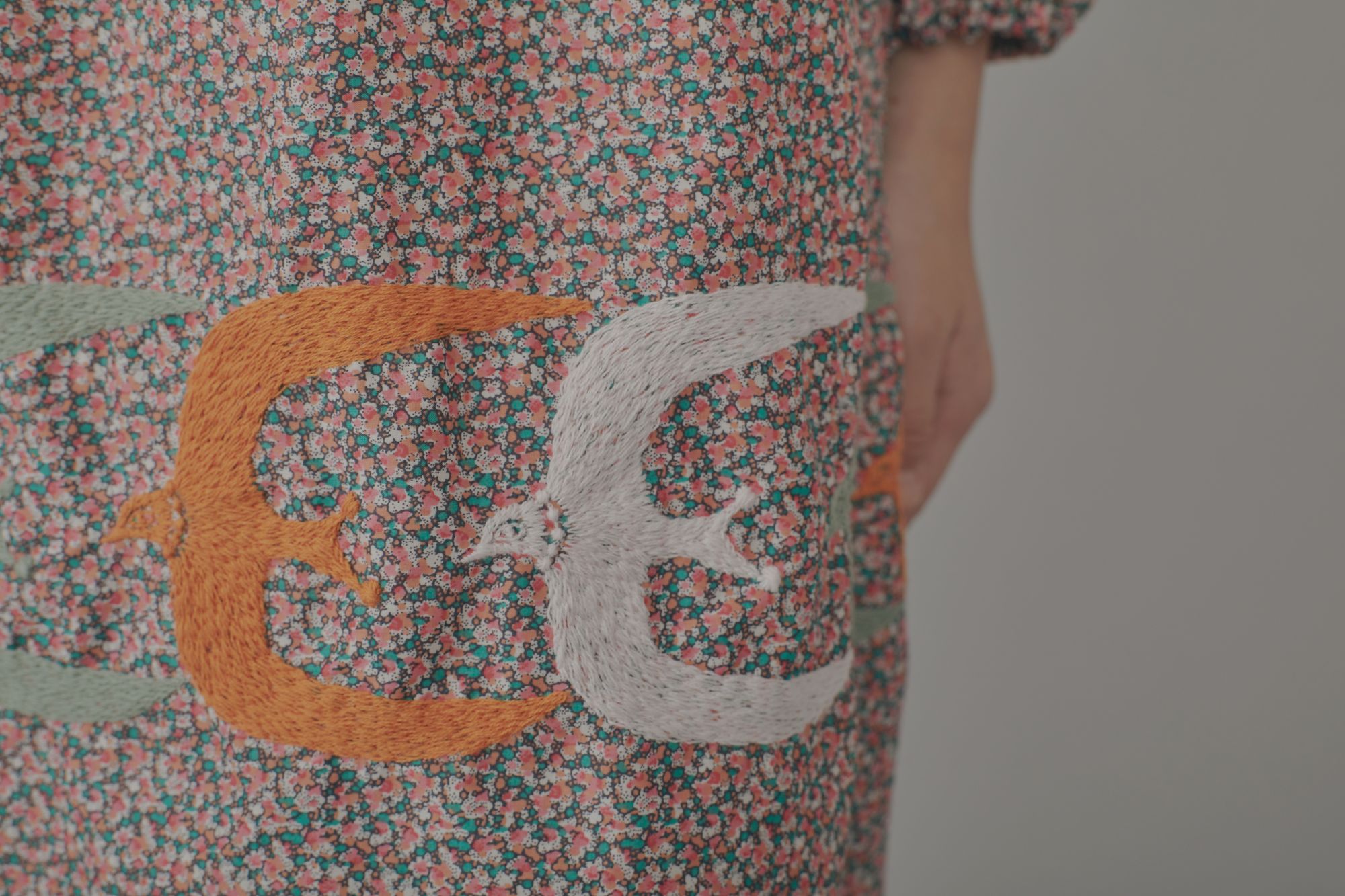 minä perhonen Pepper × go! 現行品　ドレス　120 Pepper × go! ドレス☆新品タグ付き☆ミナペルホネン☆120 mina