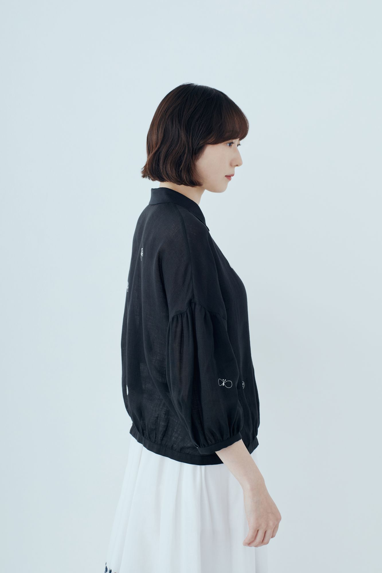 choucho ドロップショルダーブラウス - minä perhonen