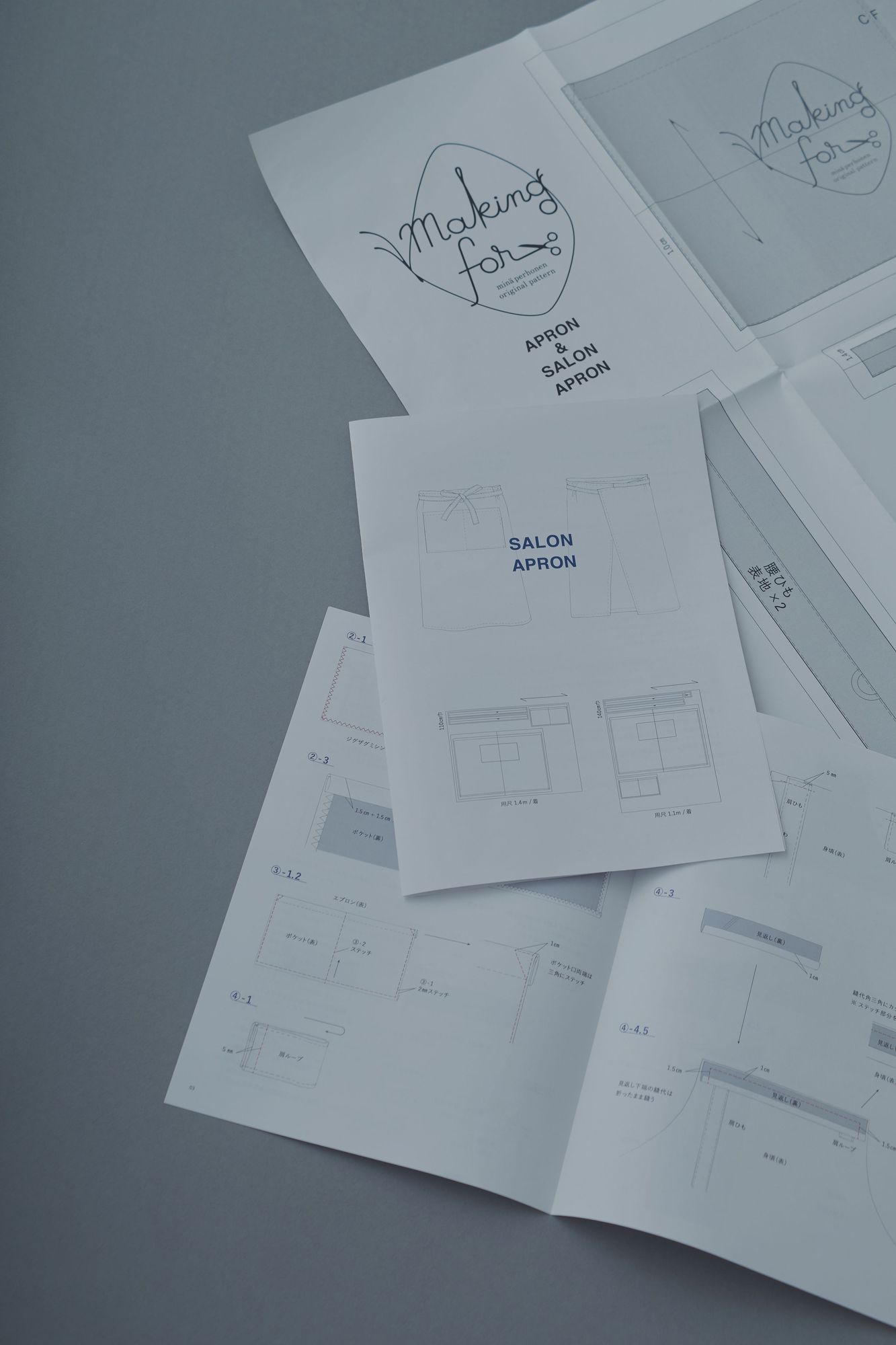 making for APRON - minä perhonen